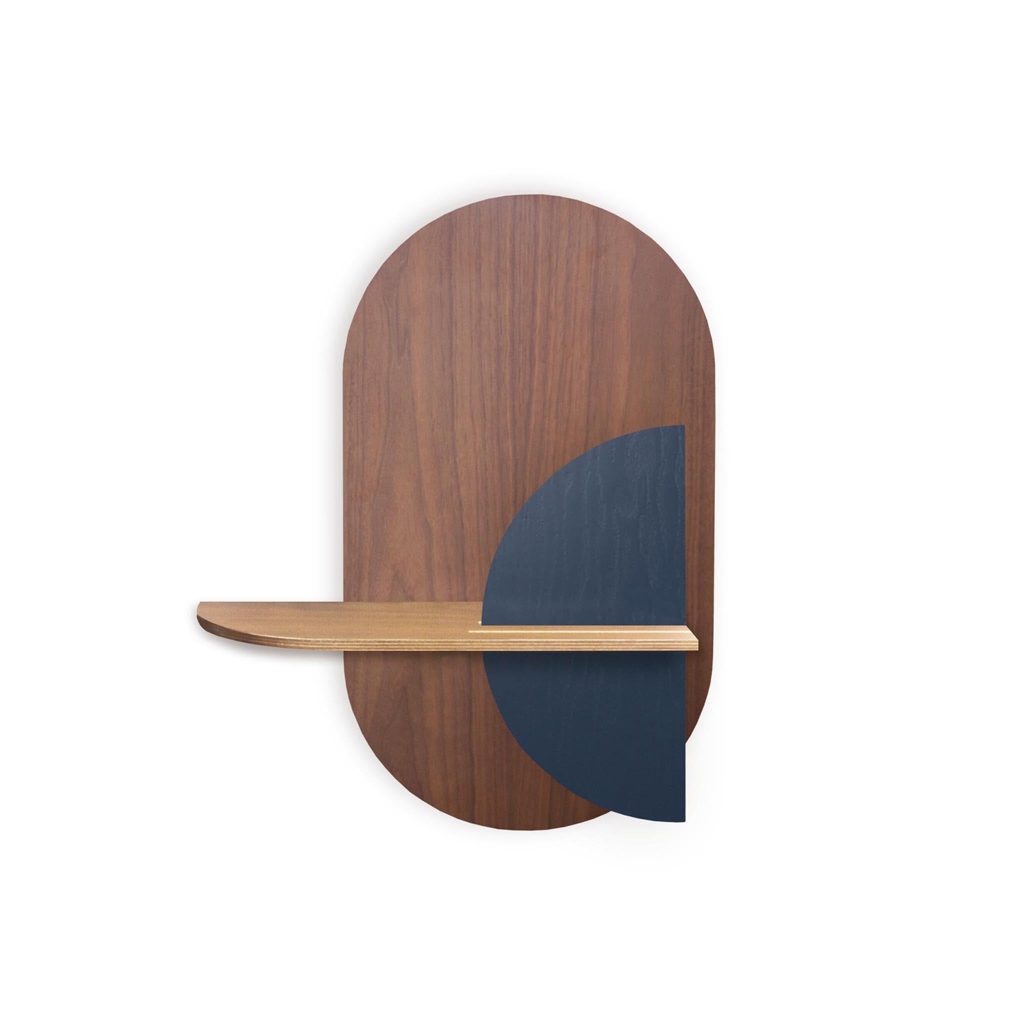 Alba Wandregal DUO · Walnuss oval