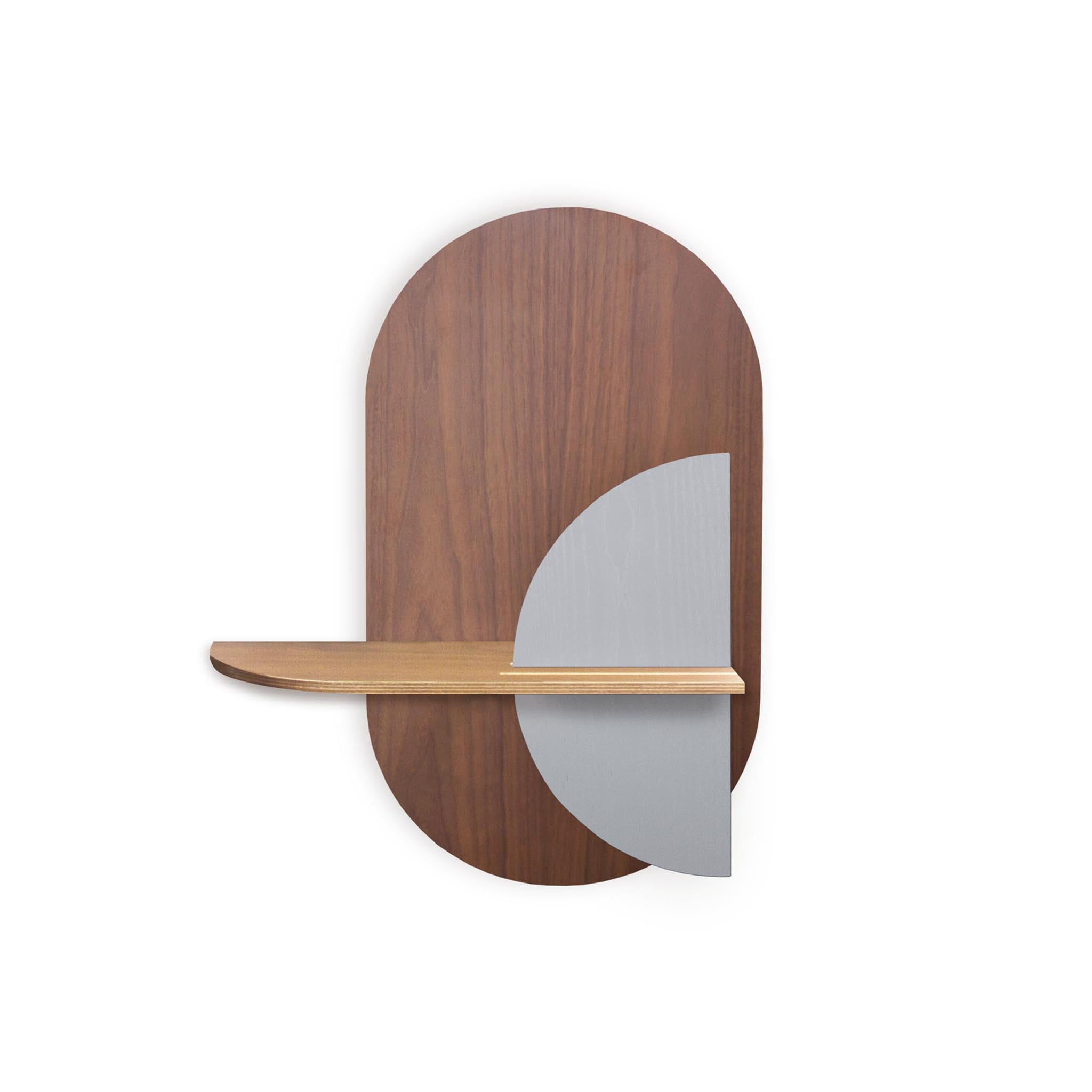 Alba Wandregal DUO · Walnuss oval