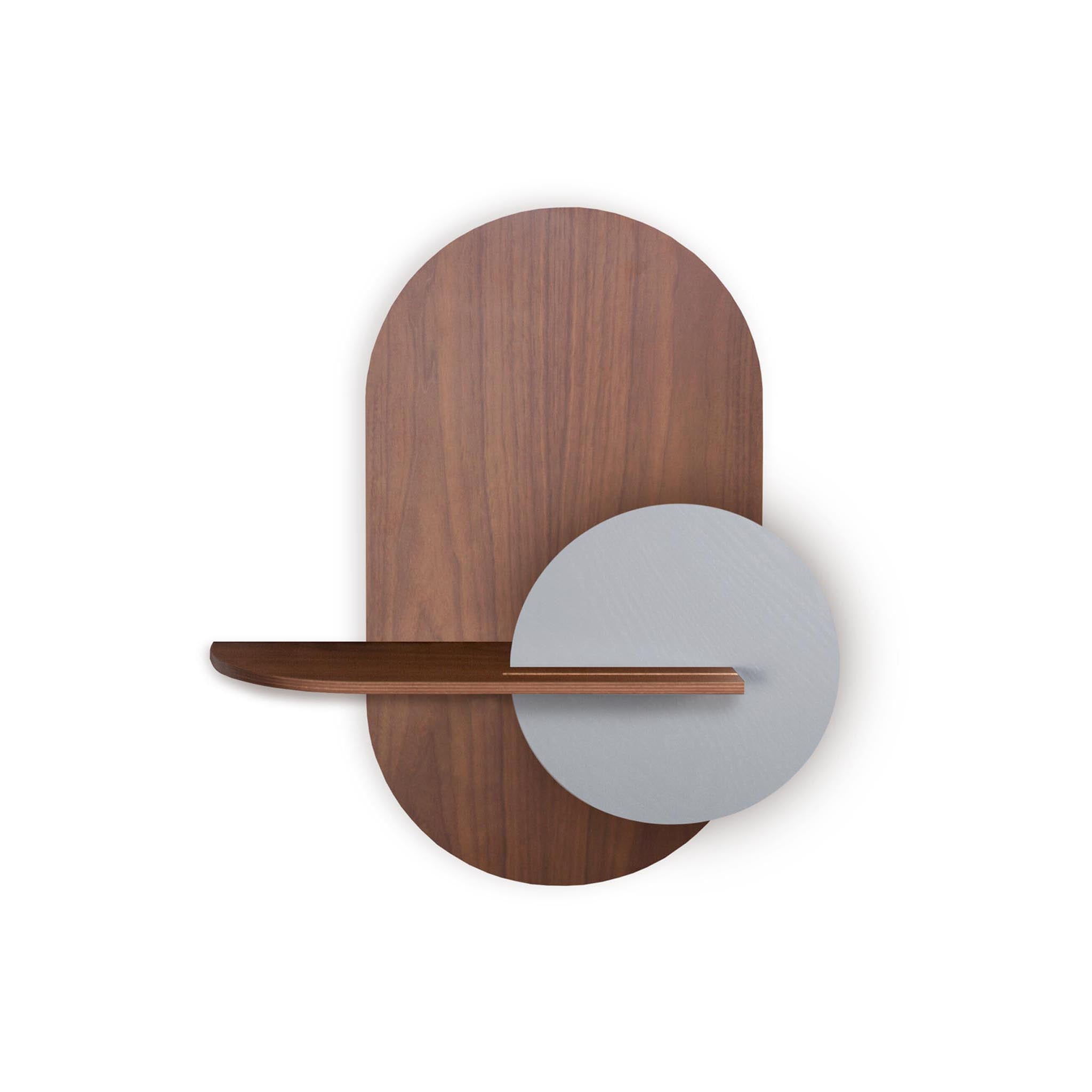 Alba Wandregal DUO · Walnuss oval