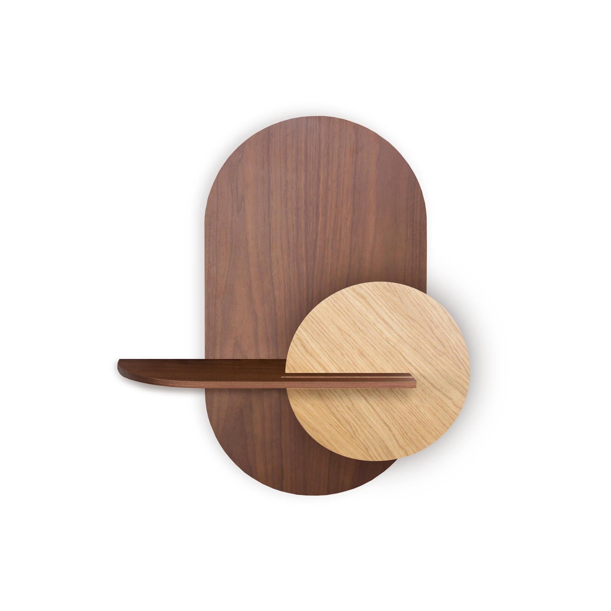 Alba Wandregal DUO · Walnuss oval