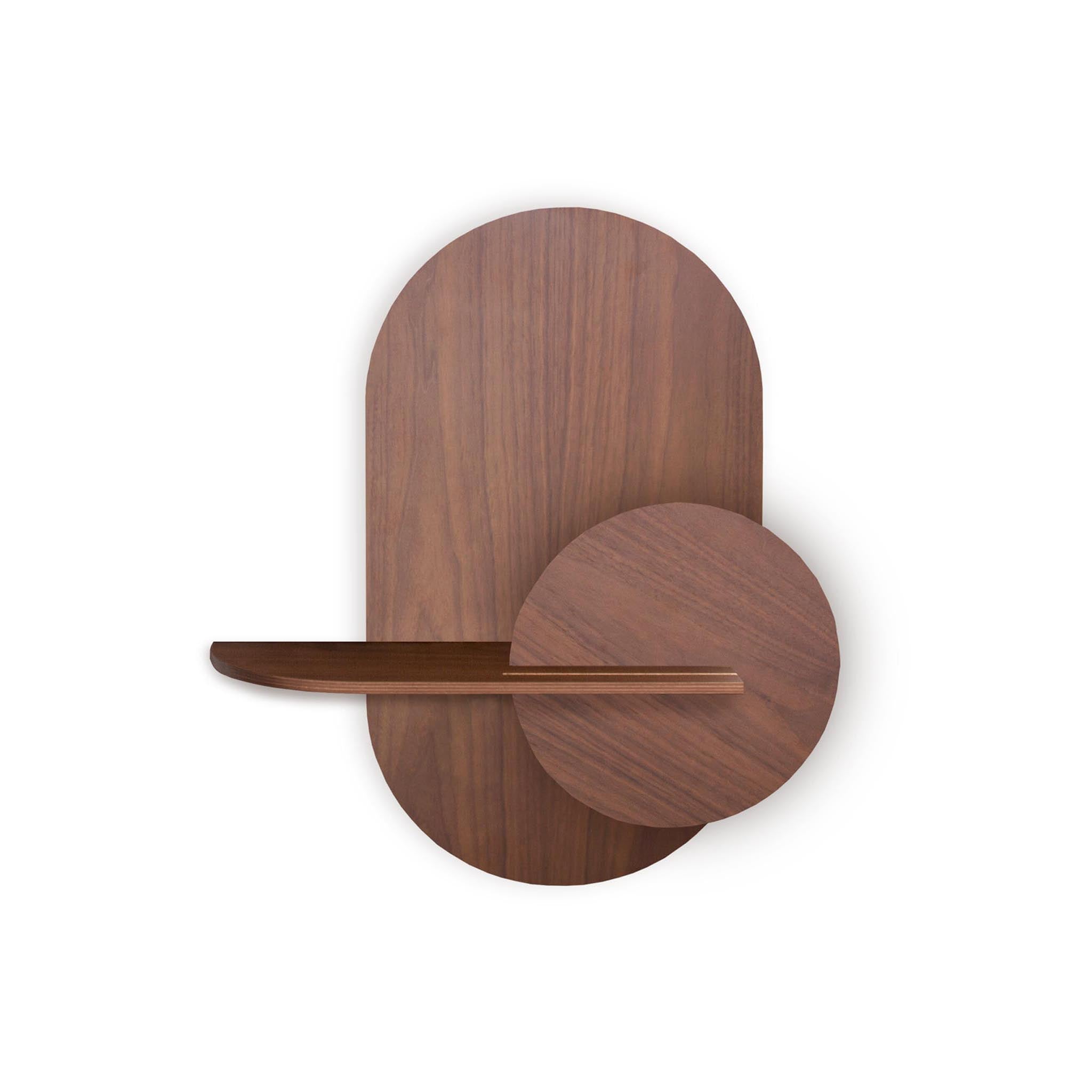 Alba Wandregal DUO · Walnuss oval