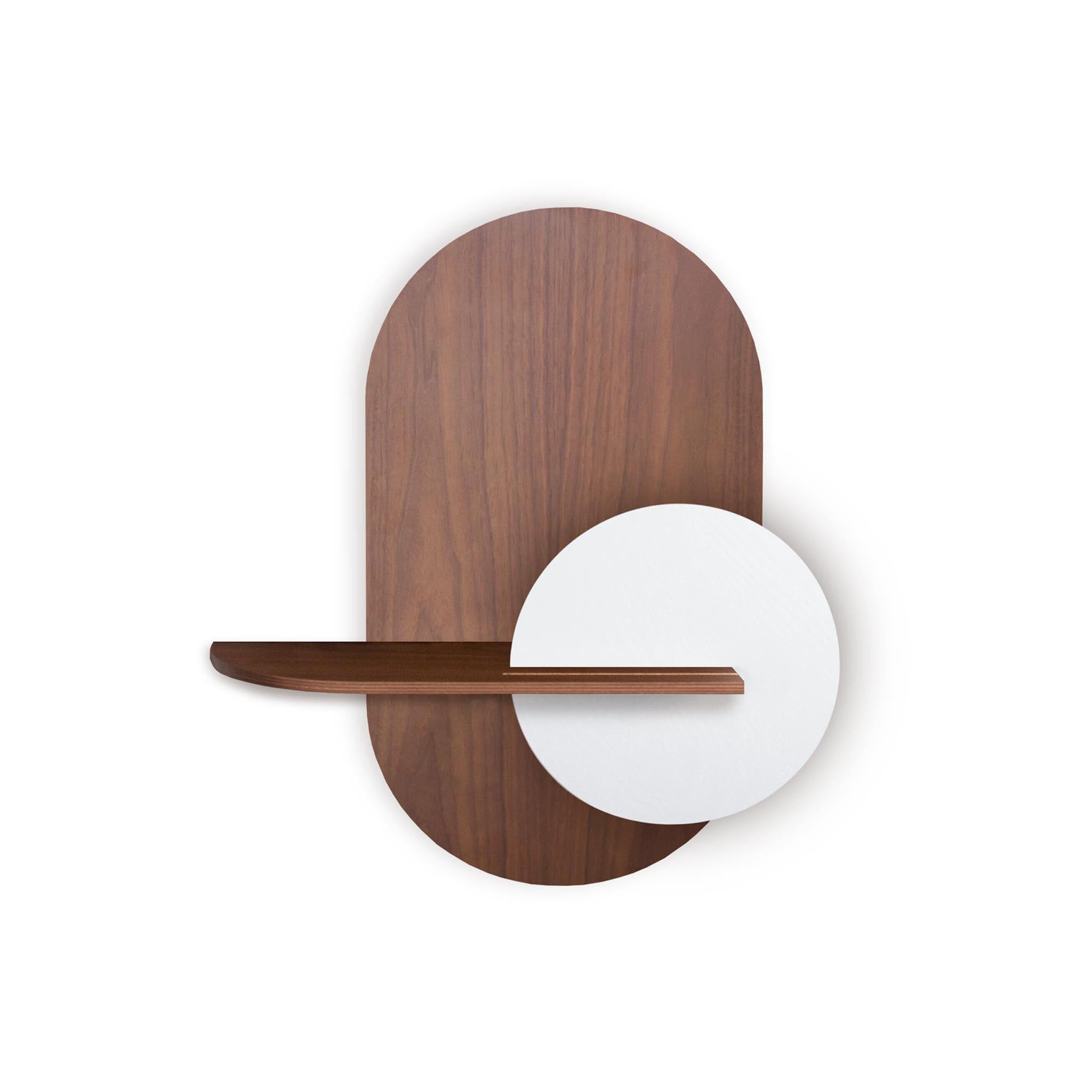 Alba Wandregal DUO · Walnuss oval