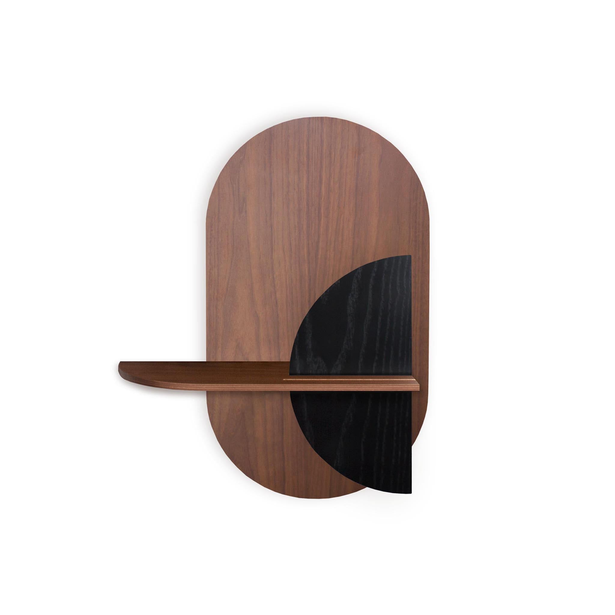 Alba Wandregal DUO · Walnuss oval