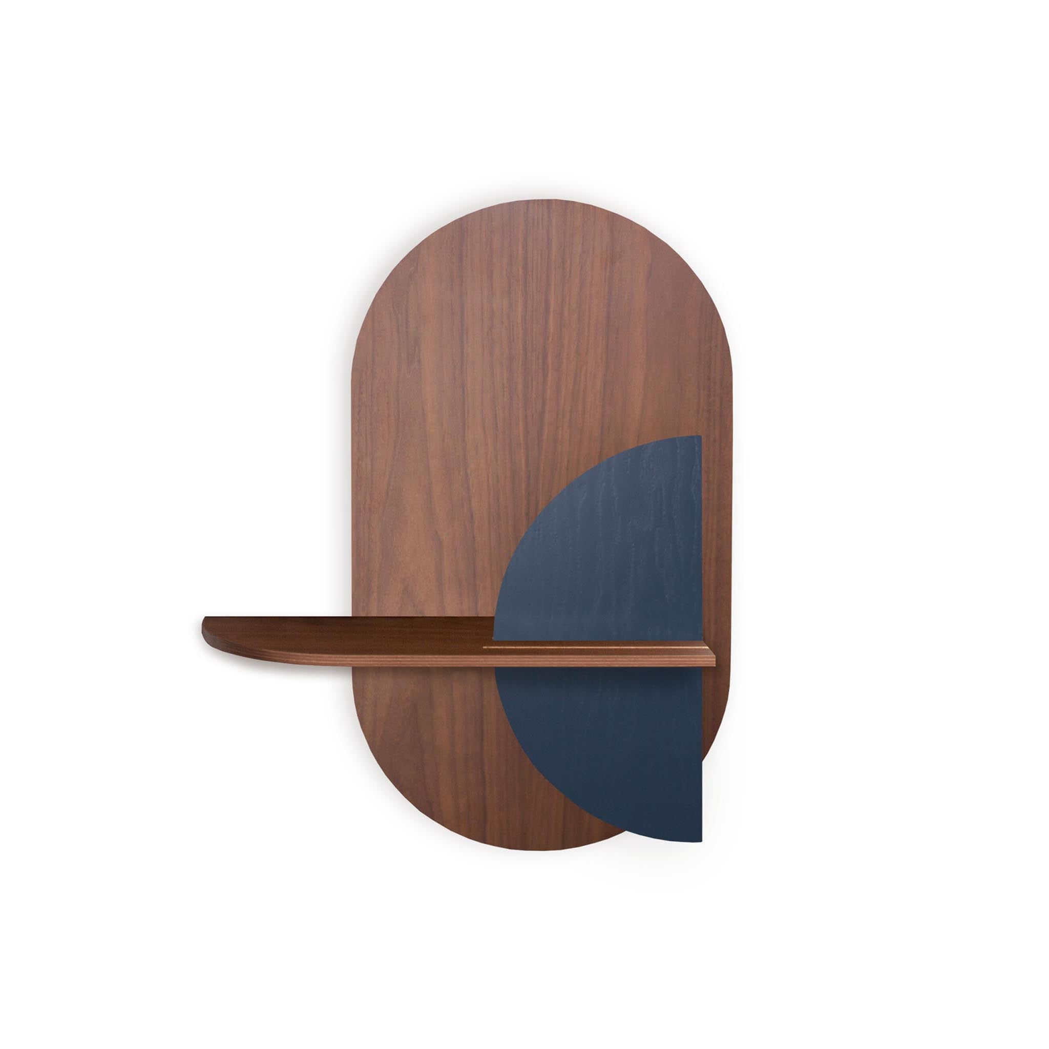 Alba Wandregal DUO · Walnuss oval