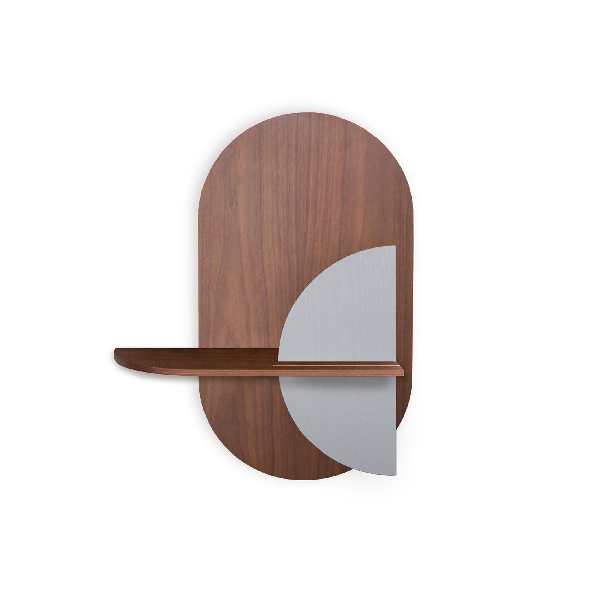 Alba Wandregal DUO · Walnuss oval