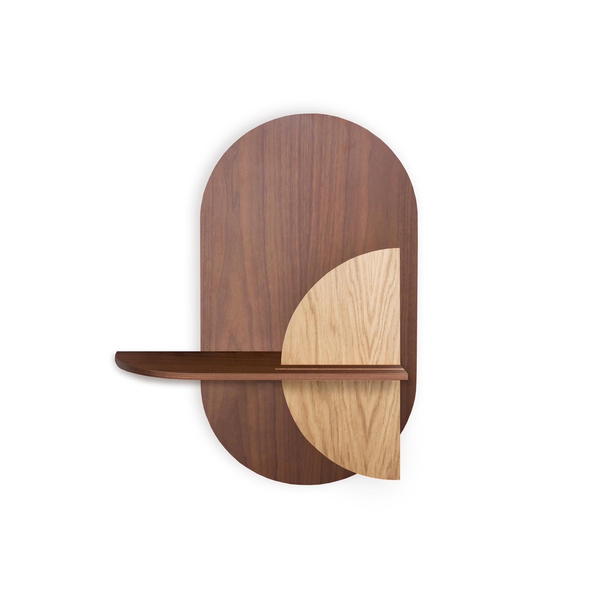 Alba Wandregal DUO · Walnuss oval