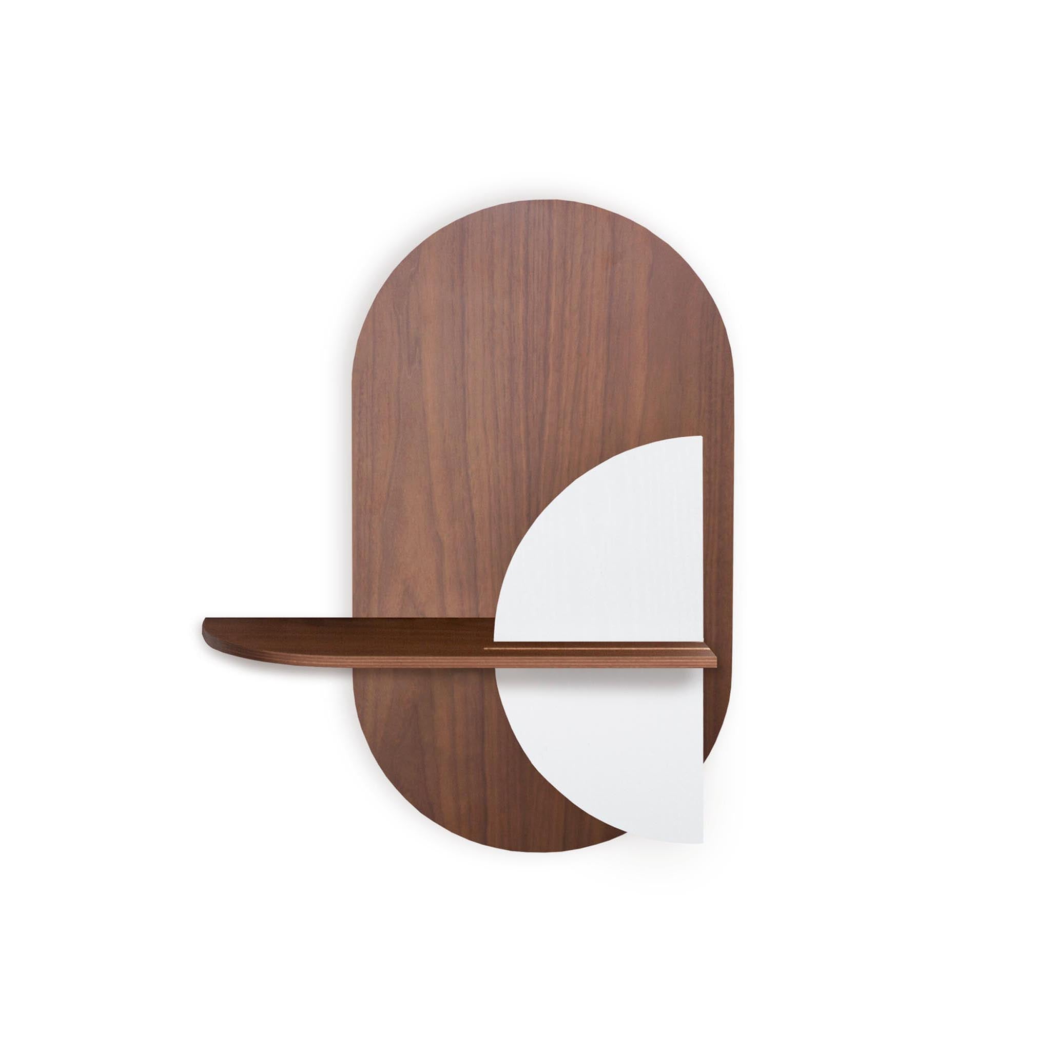 Alba Wandregal DUO · Walnuss oval