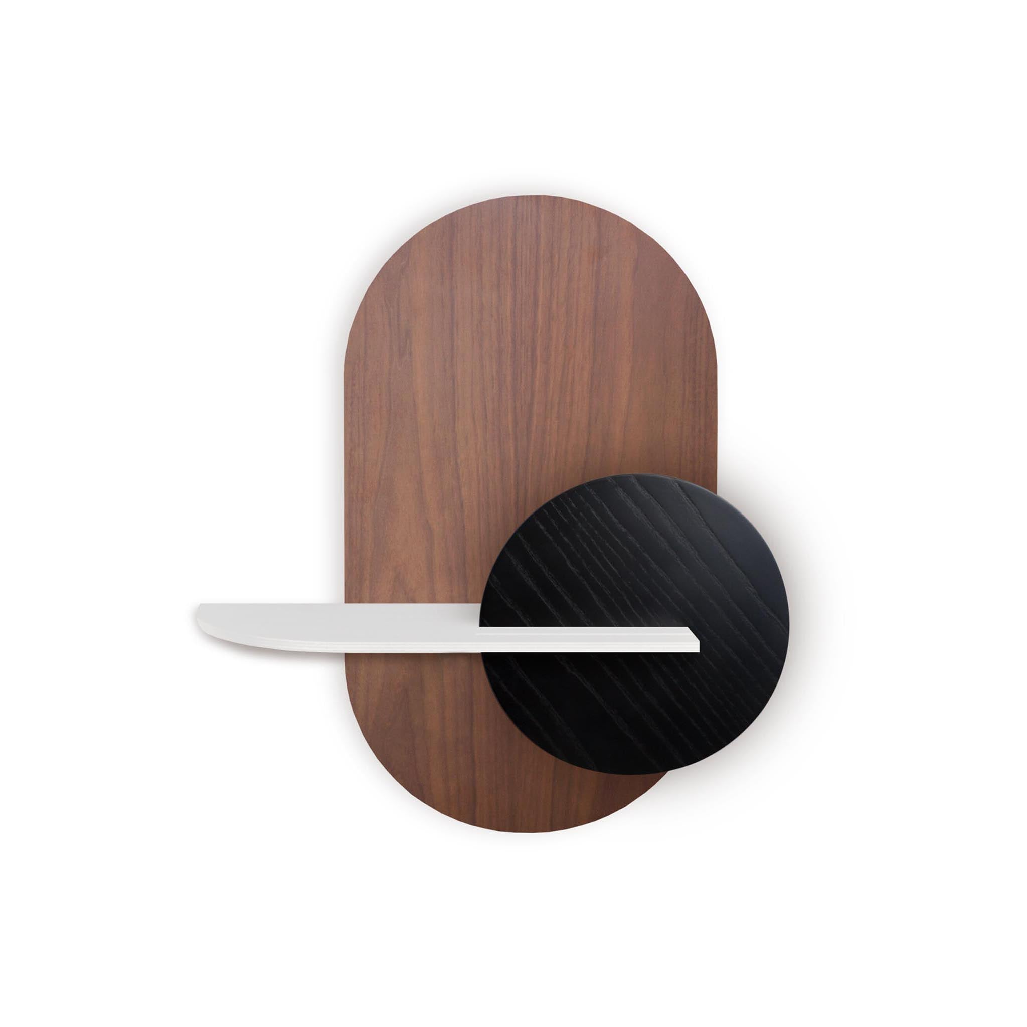 Alba Wandregal DUO · Walnuss oval