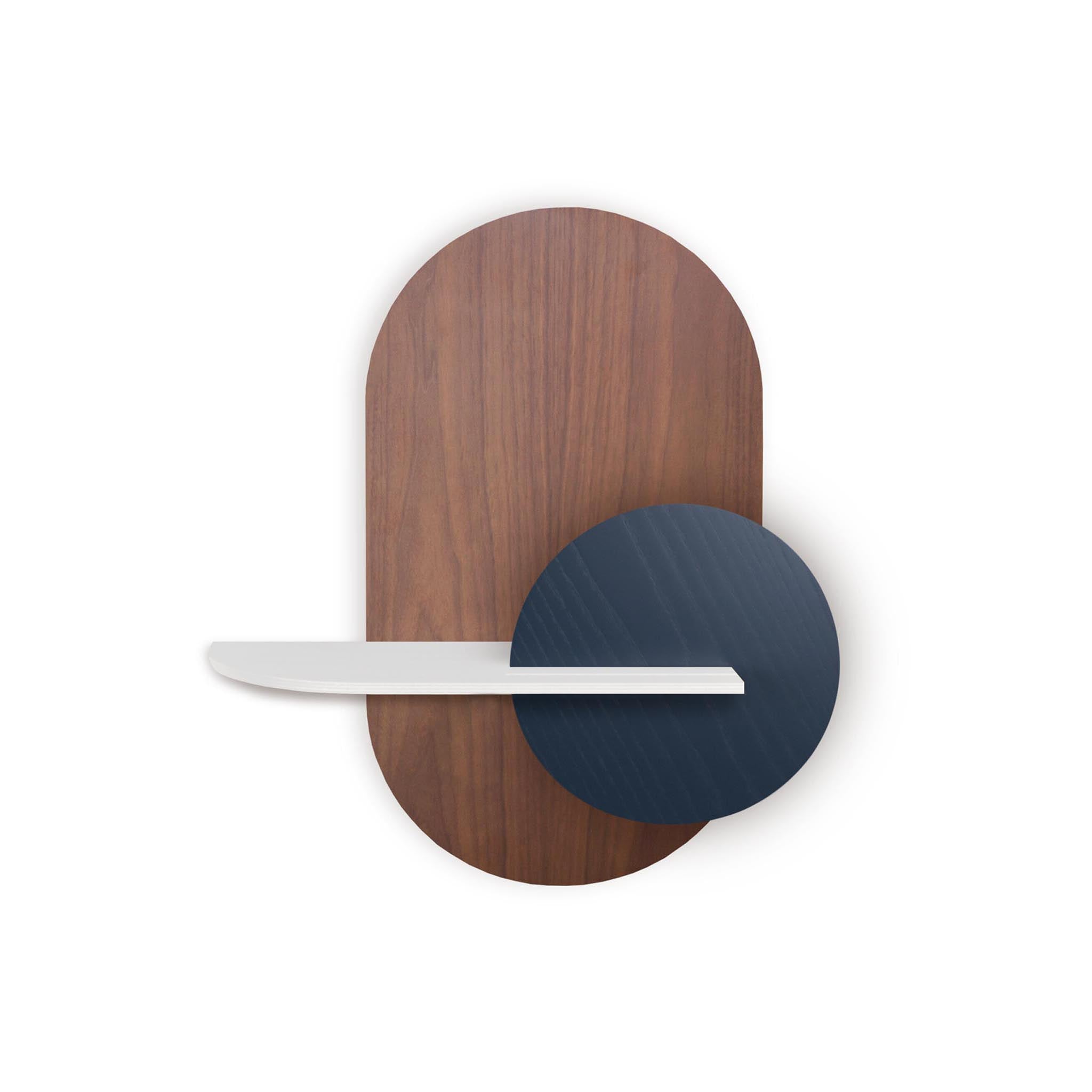 Alba Wandregal DUO · Walnuss oval