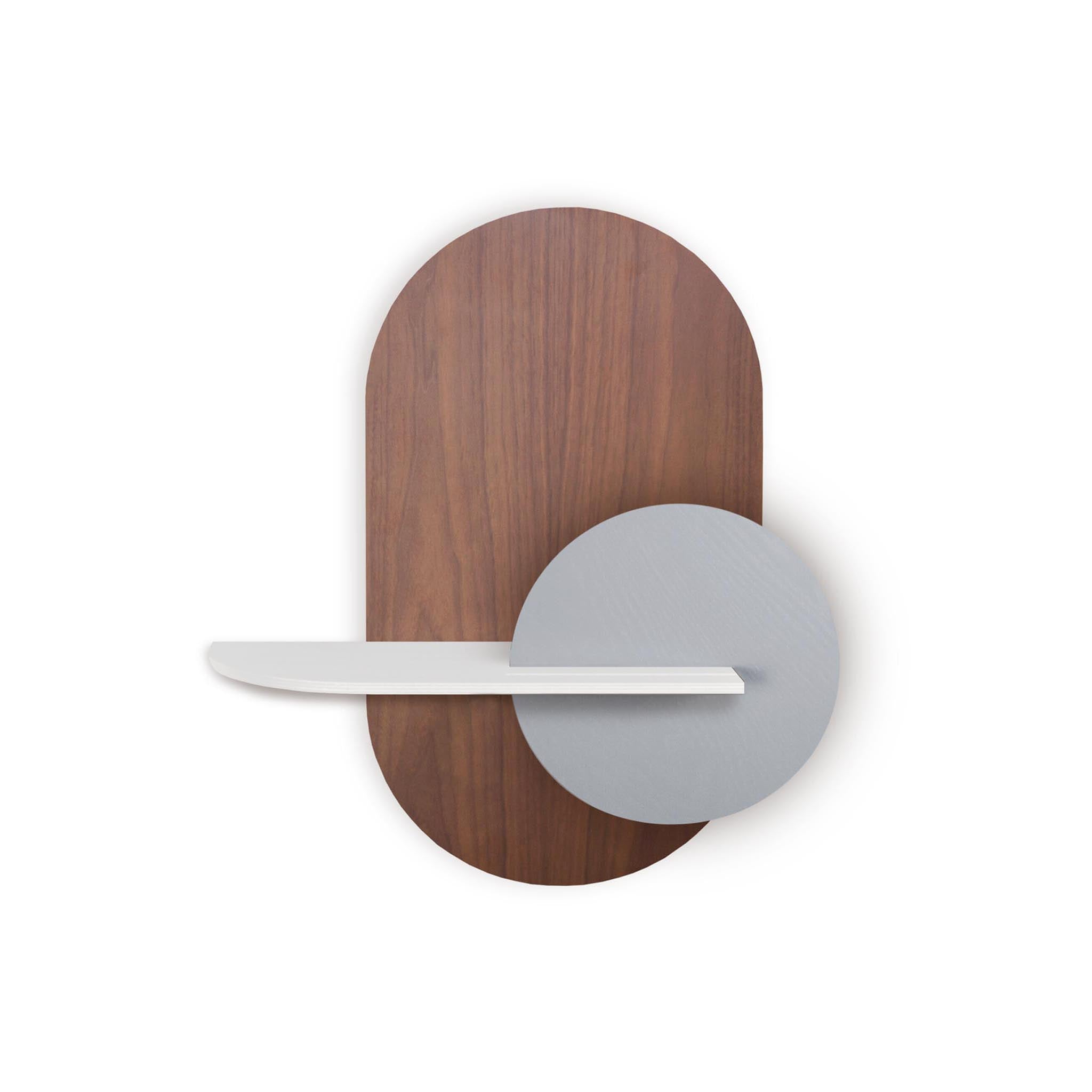 Alba Wandregal DUO · Walnuss oval