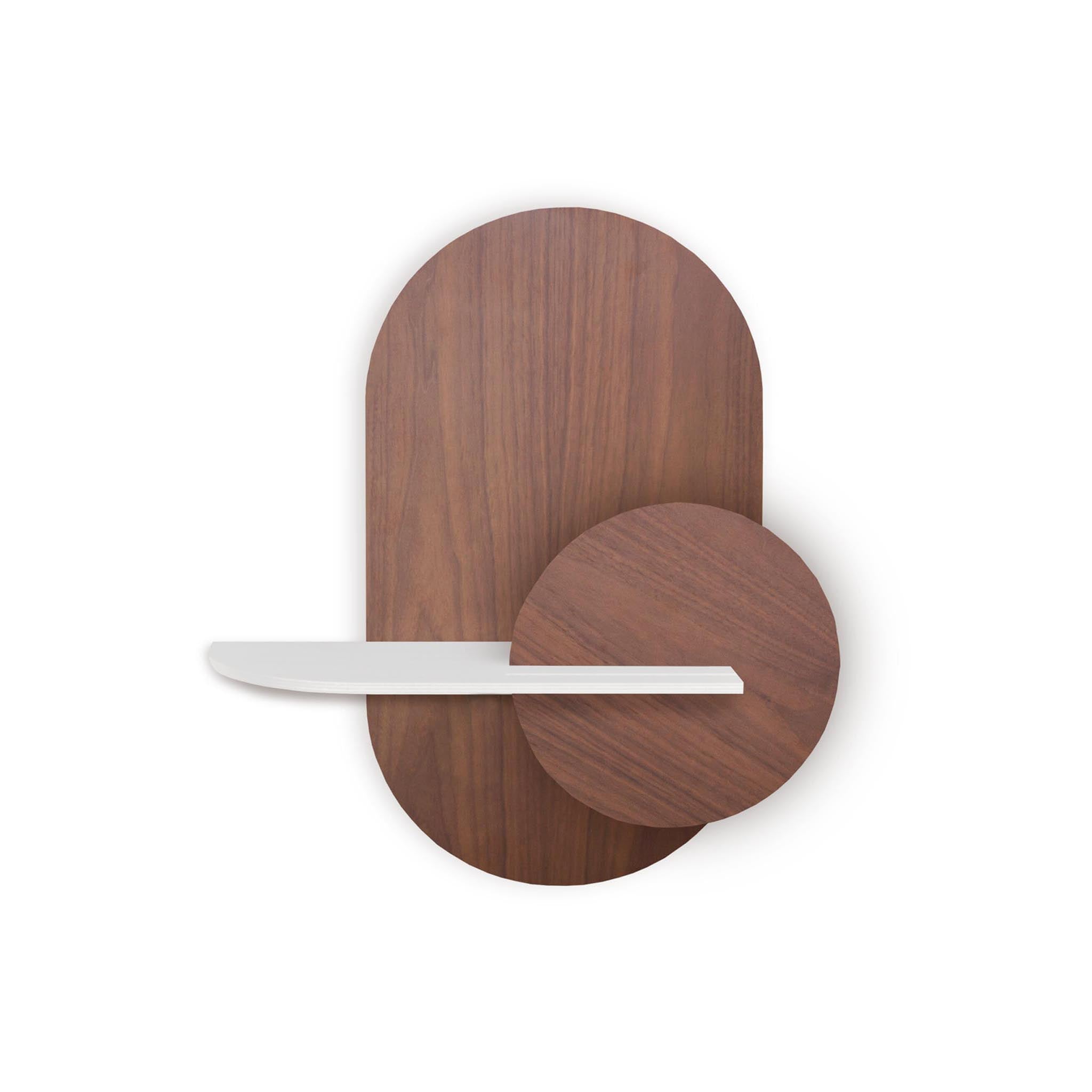 Alba Wandregal DUO · Walnuss oval