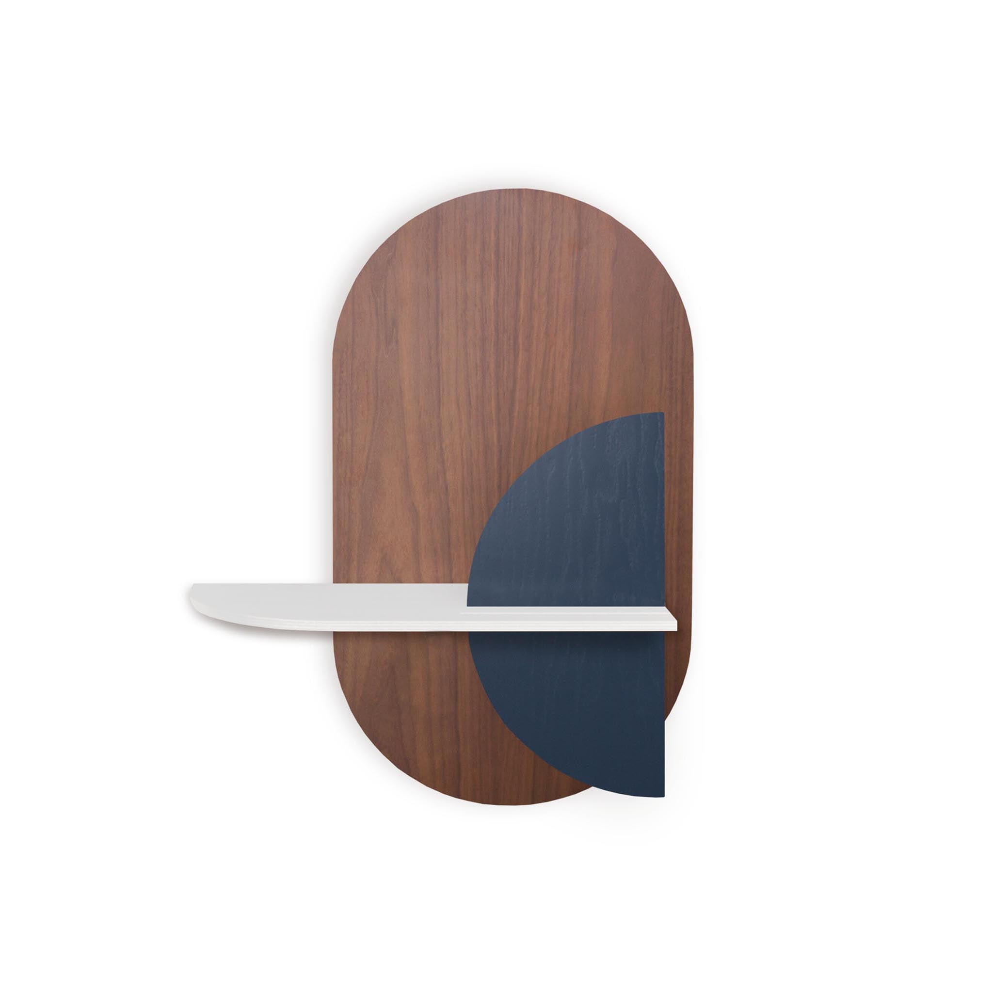 Alba Wandregal DUO · Walnuss oval