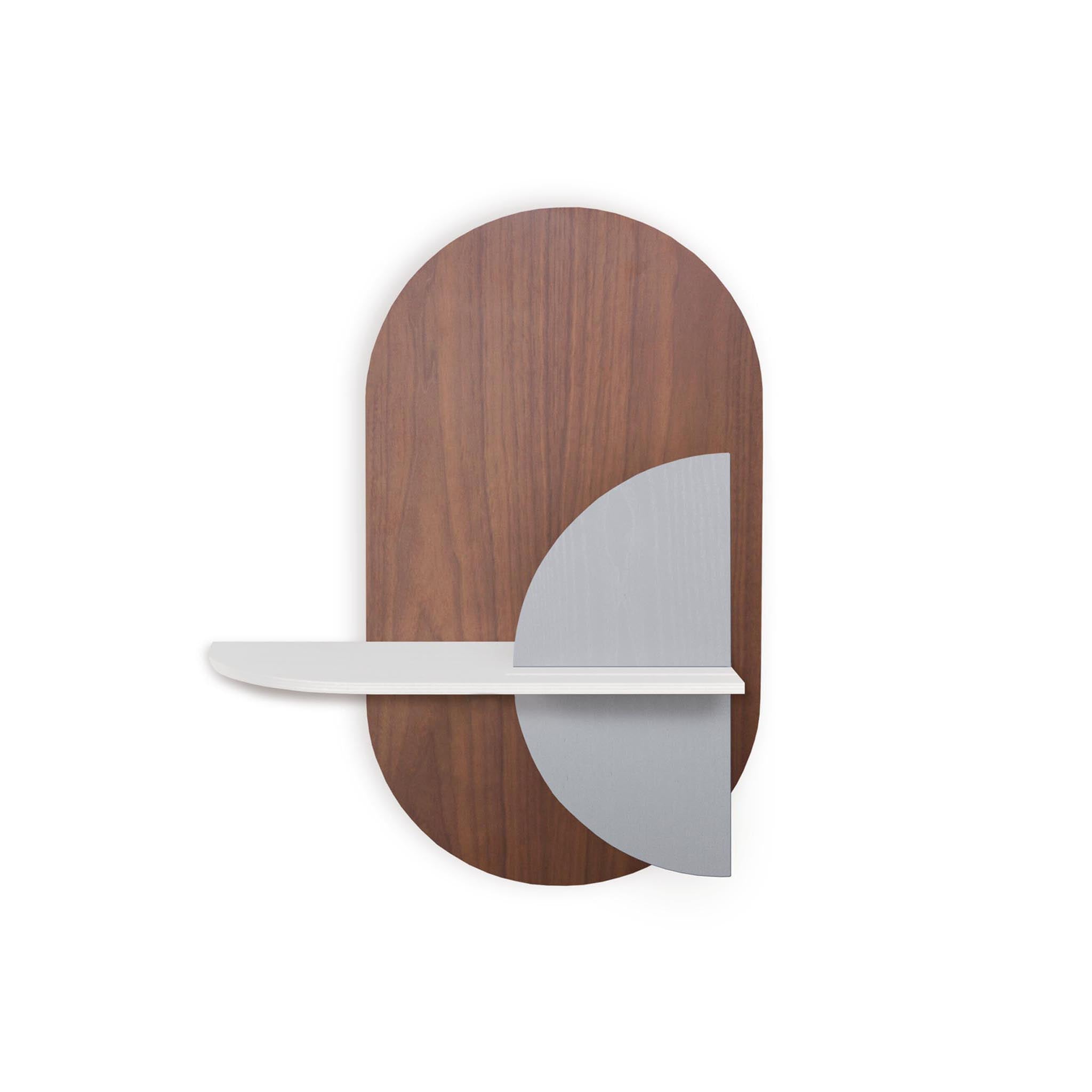 Alba Wandregal DUO · Walnuss oval