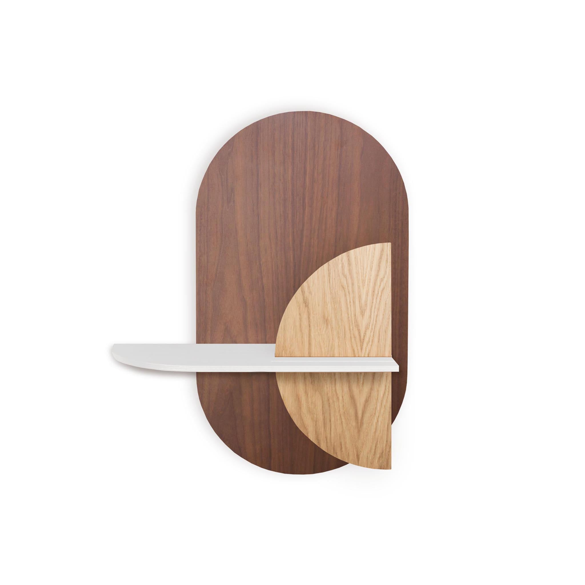 Alba Wandregal DUO · Walnuss oval