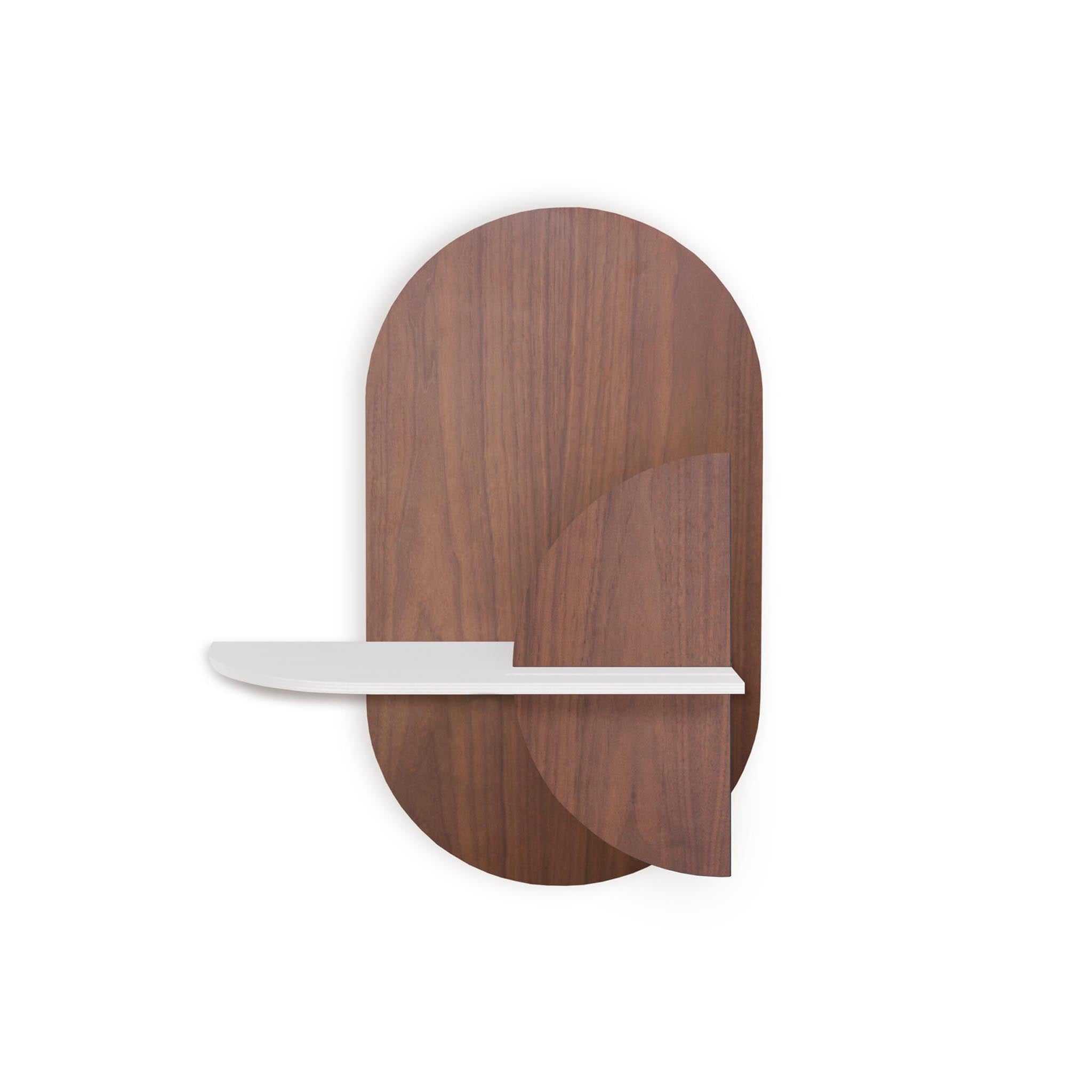 Alba Wandregal DUO · Walnuss oval