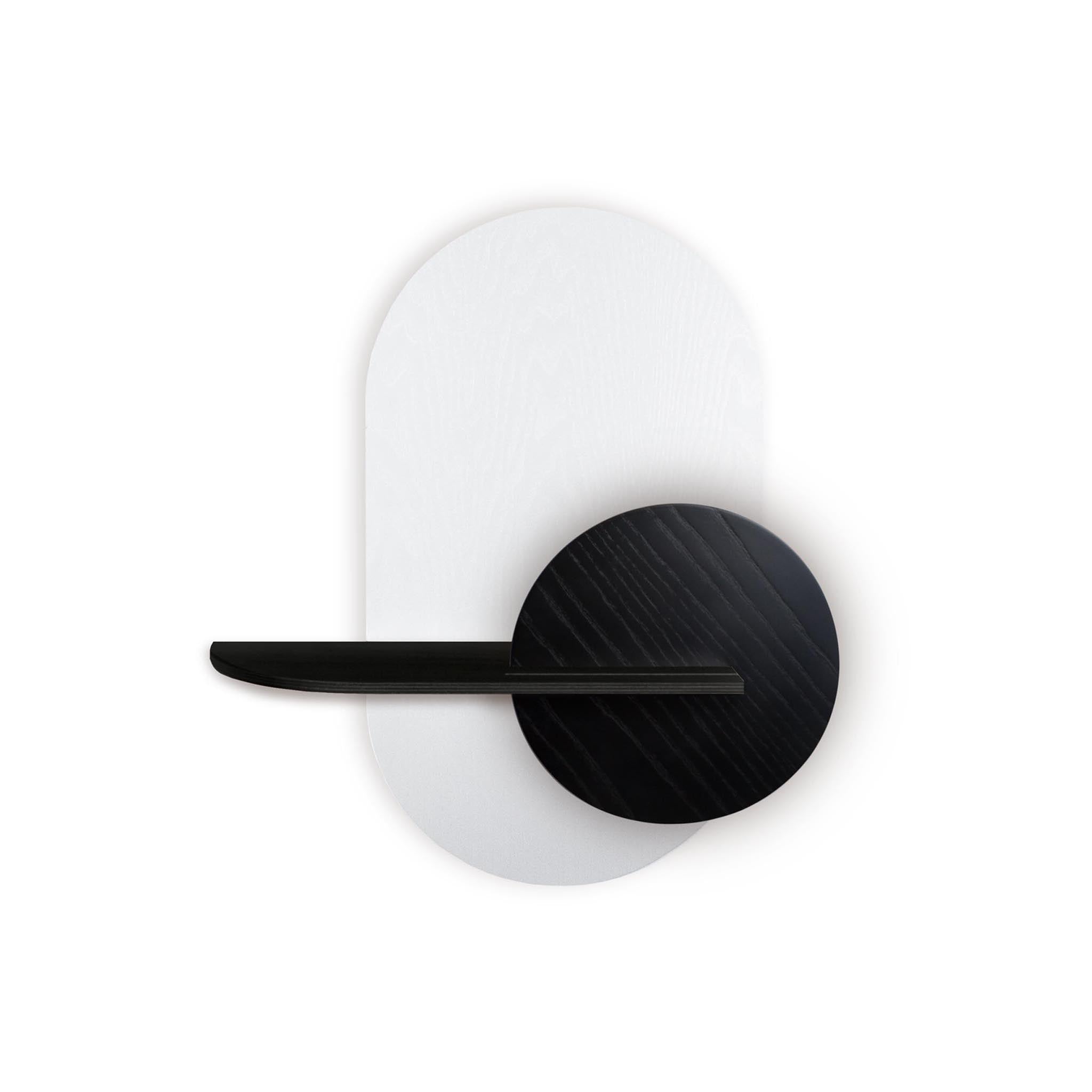 Étagère murale Alba DUO · Ovale blanc