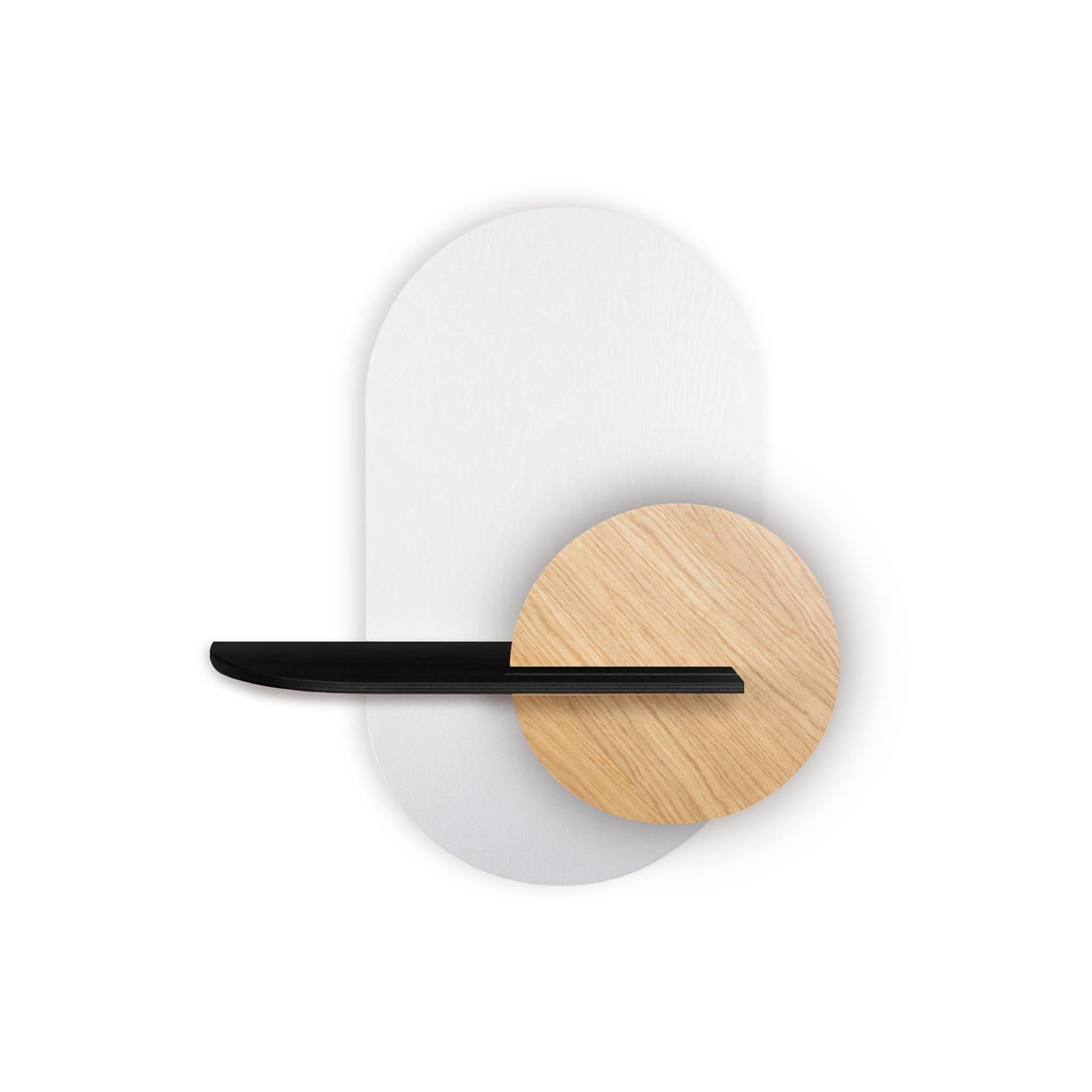 Étagère murale Alba DUO · Ovale blanc