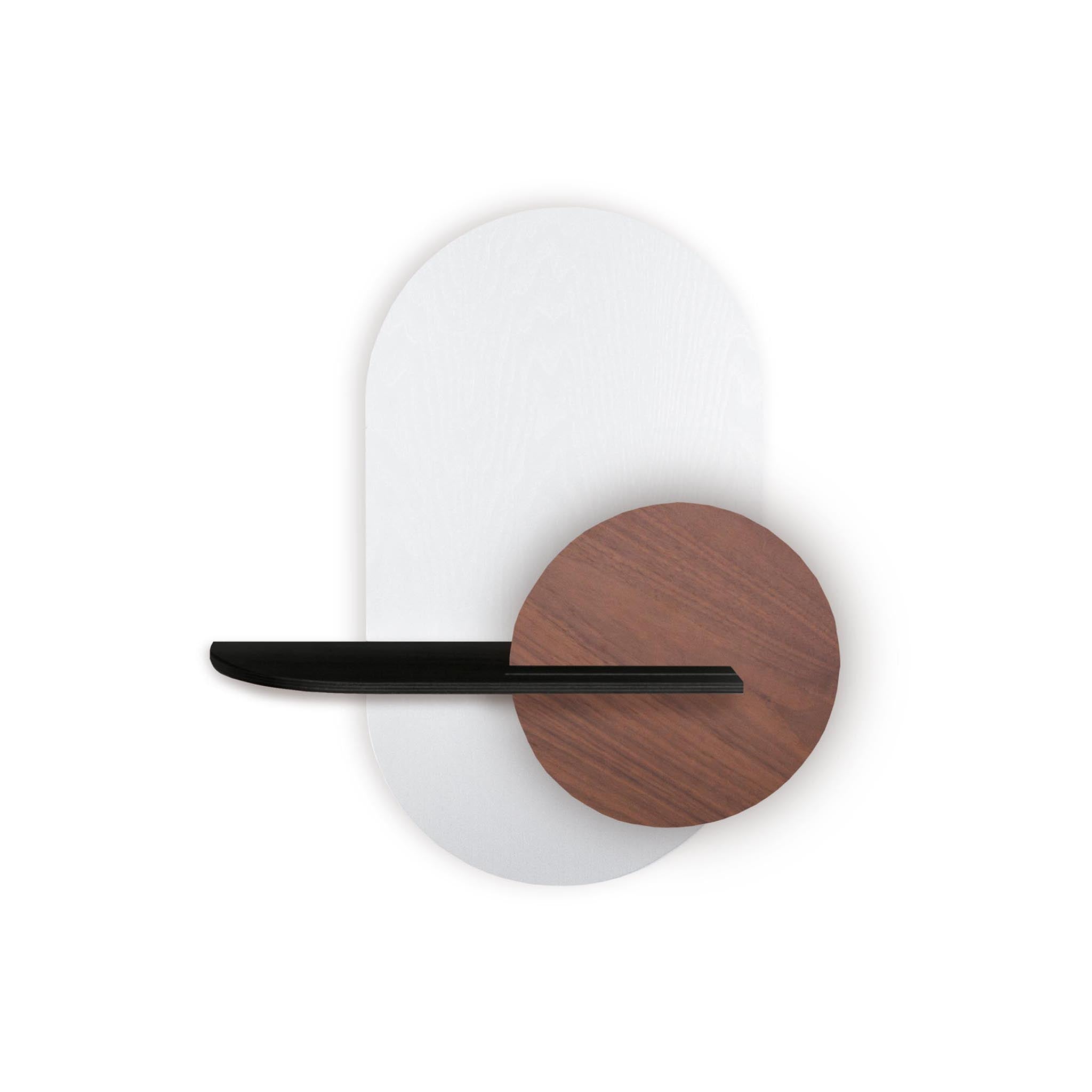 Étagère murale Alba DUO · Ovale blanc