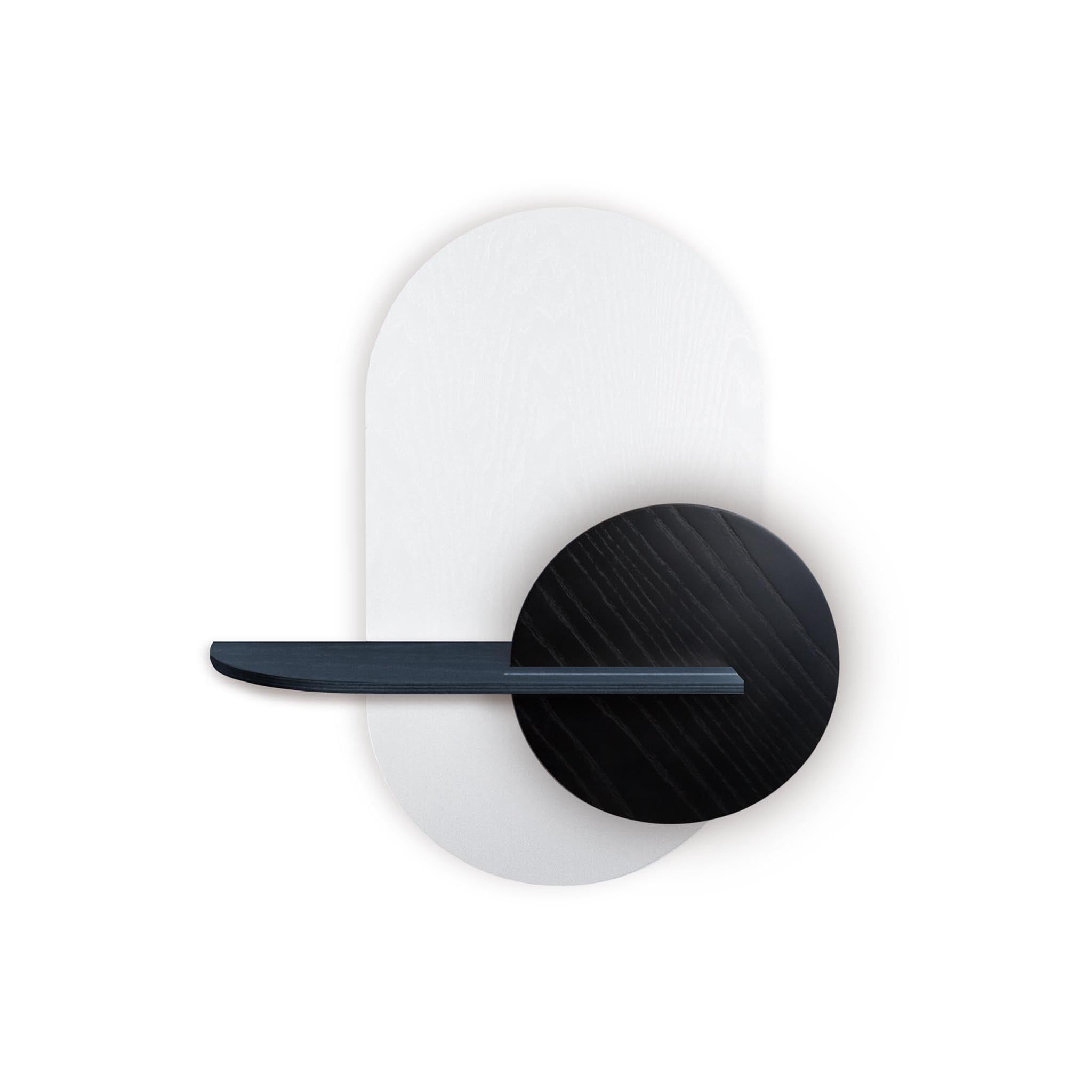 Étagère murale Alba DUO · Ovale blanc