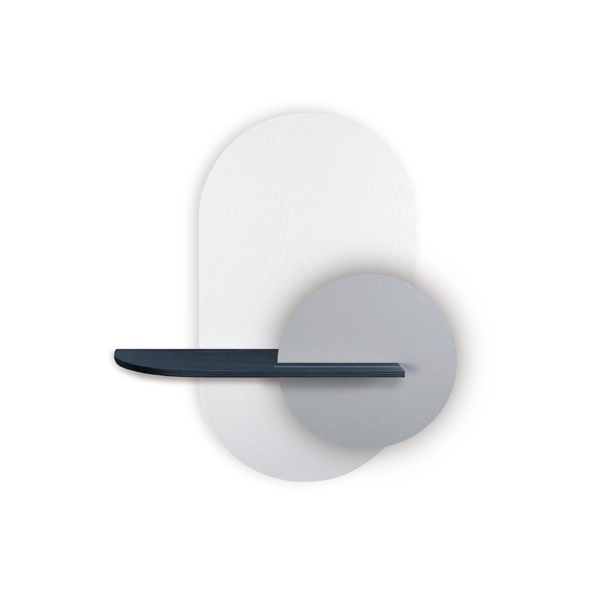 Étagère murale Alba DUO · Ovale blanc