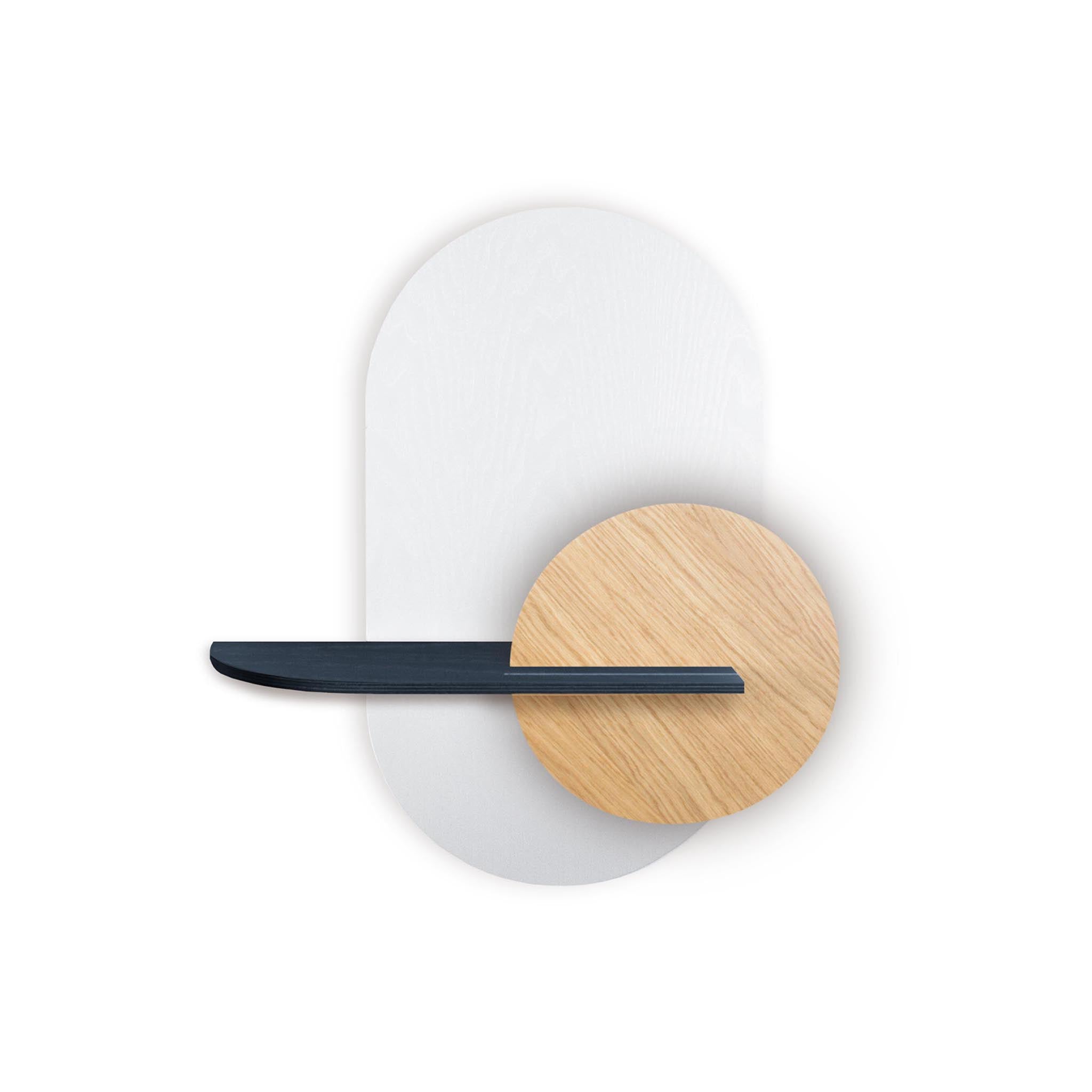 Étagère murale Alba DUO · Ovale blanc