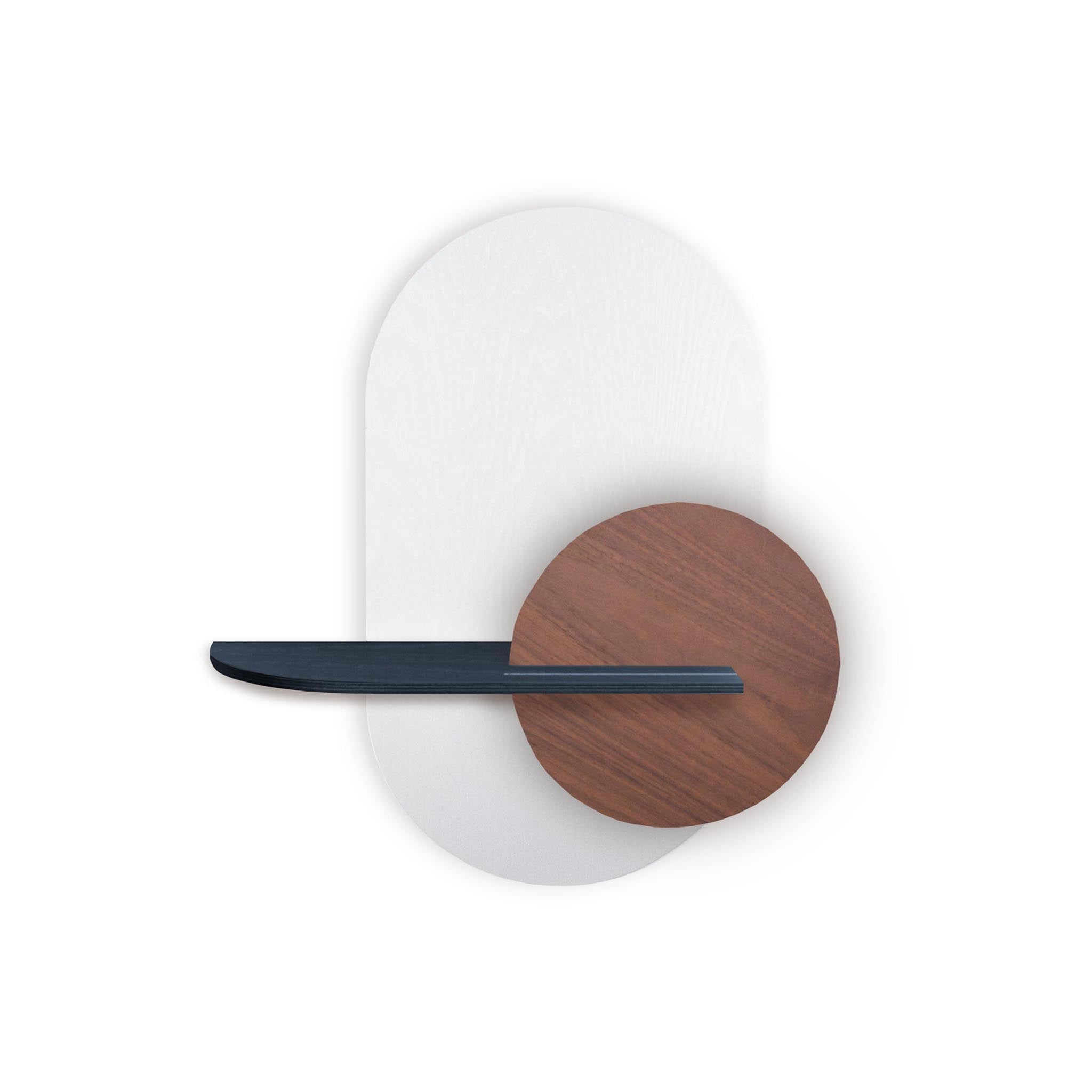 Étagère murale Alba DUO · Ovale blanc