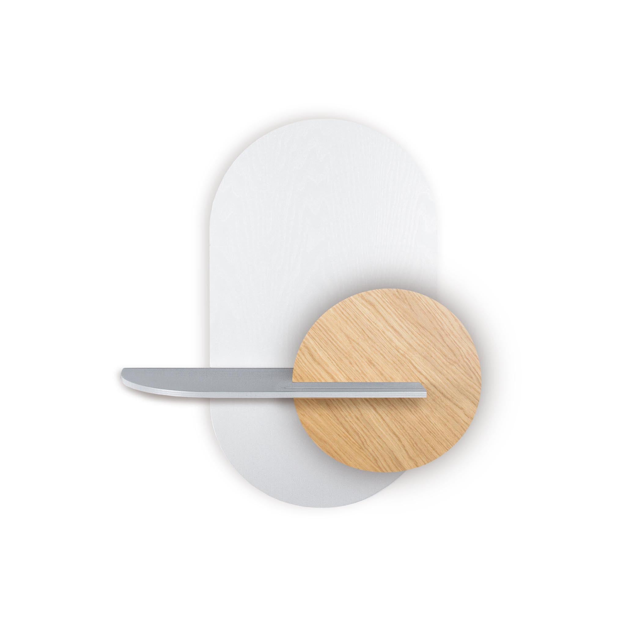 Alba Wall Shelf · White oval