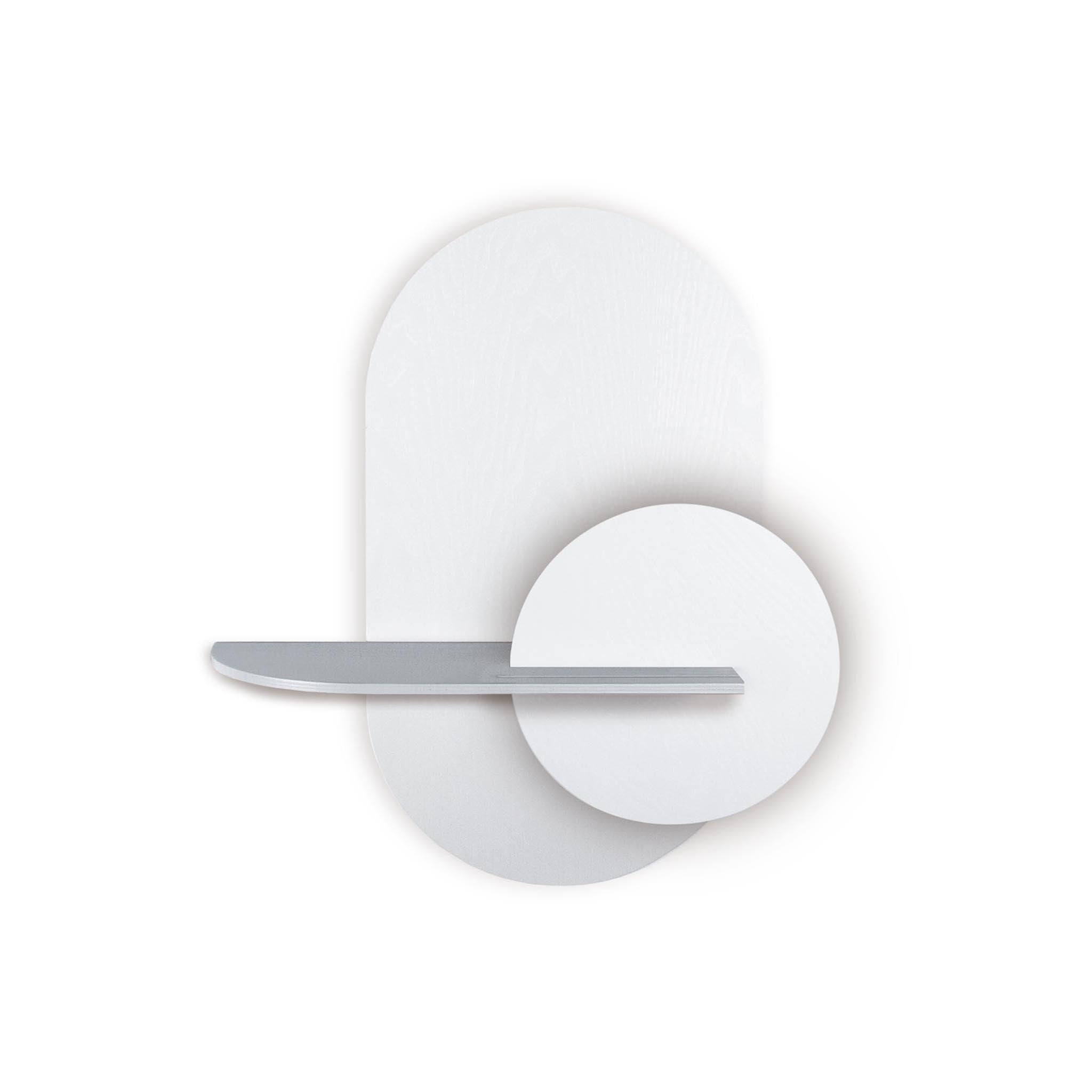 Étagère murale Alba DUO · Ovale blanc
