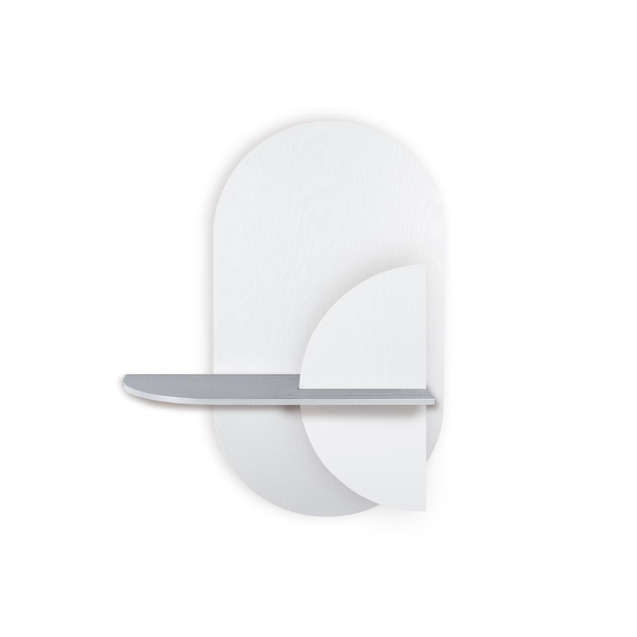 Étagère murale Alba DUO · Ovale blanc