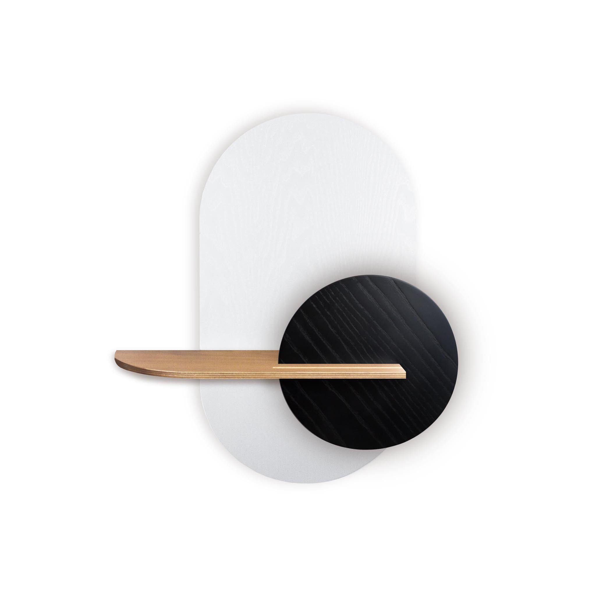 Étagère murale Alba DUO · Ovale blanc