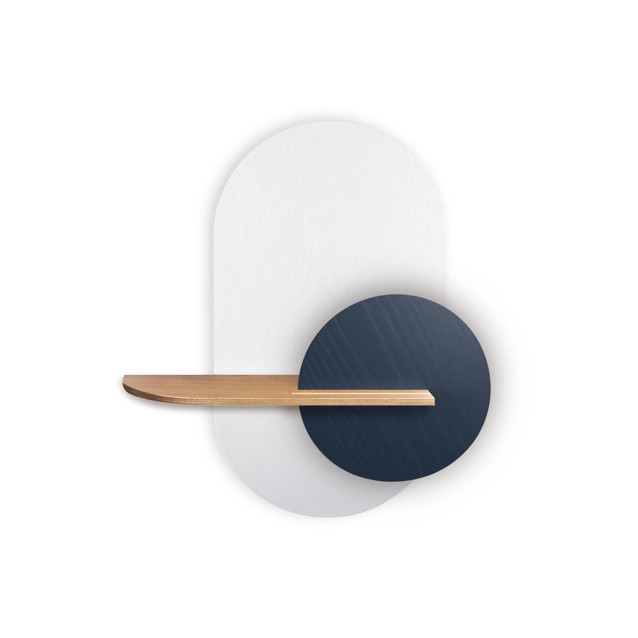Étagère murale Alba DUO · Ovale blanc
