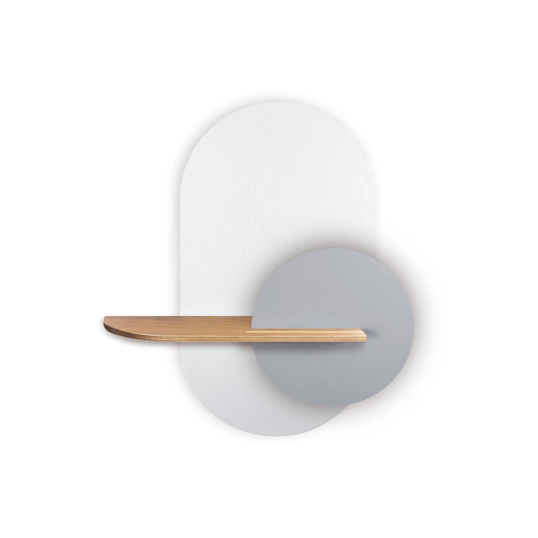 Alba Wall Shelf · White oval
