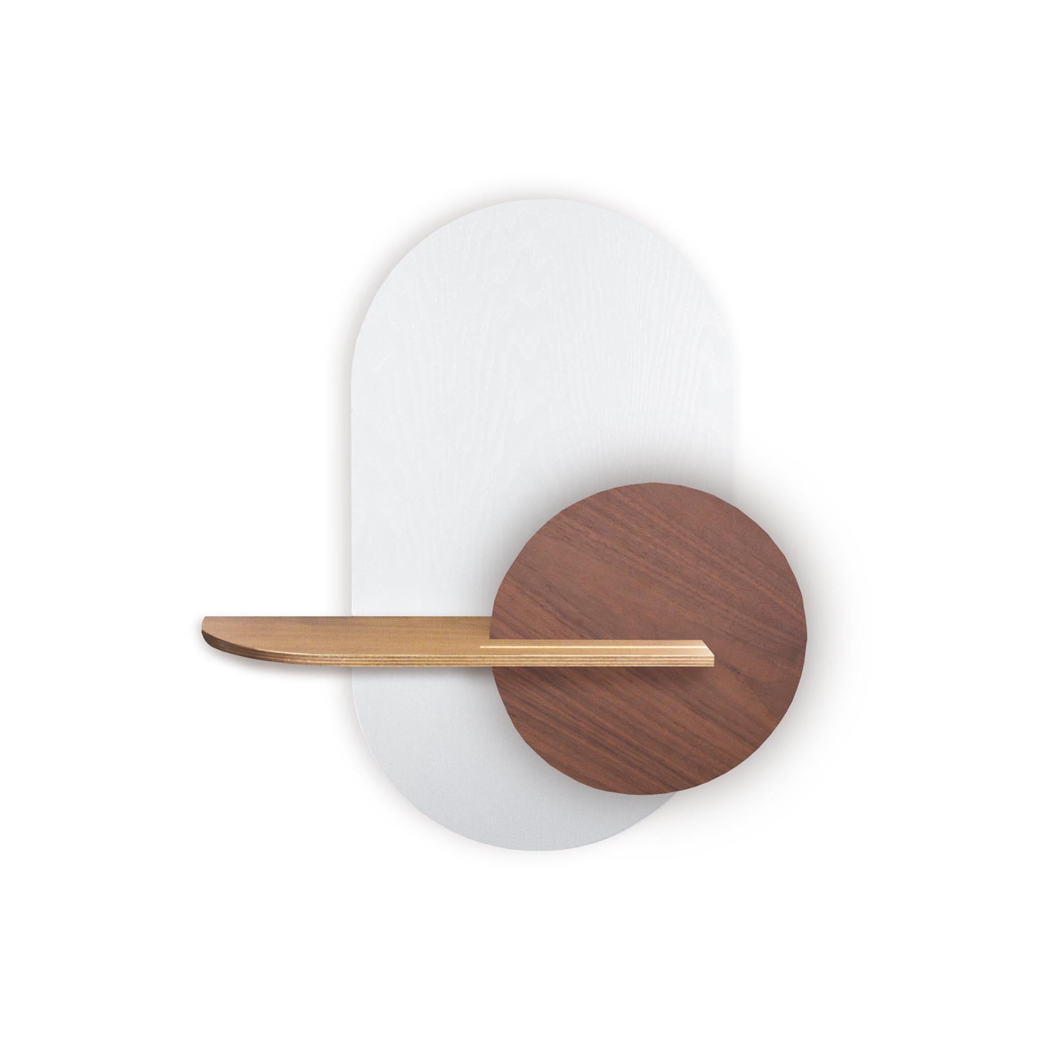 Alba Wall Shelf · White oval