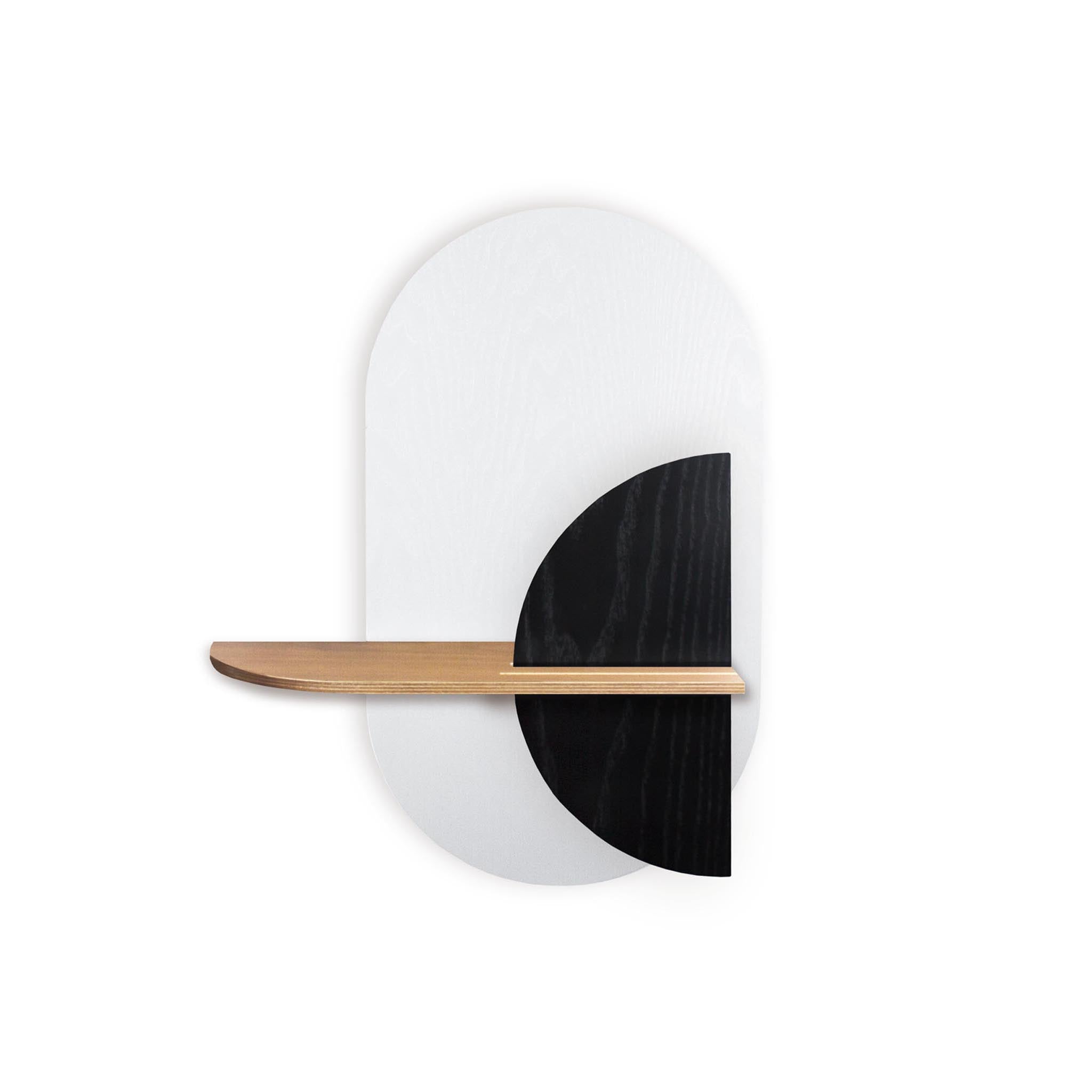 Étagère murale Alba DUO · Ovale blanc