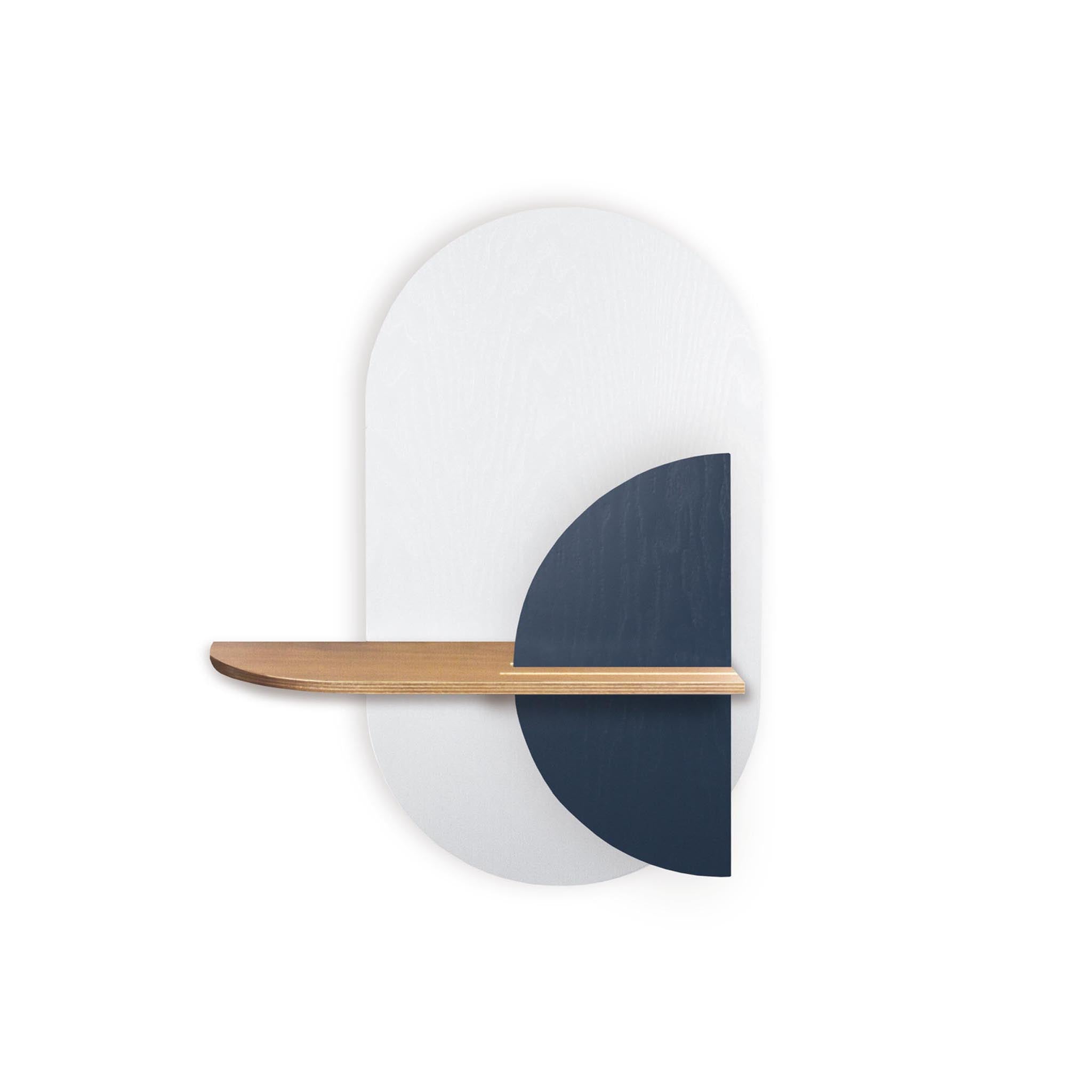 Étagère murale Alba DUO · Ovale blanc