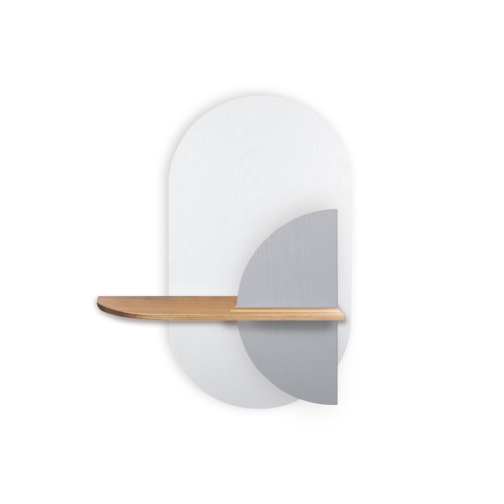 Étagère murale Alba DUO · Ovale blanc