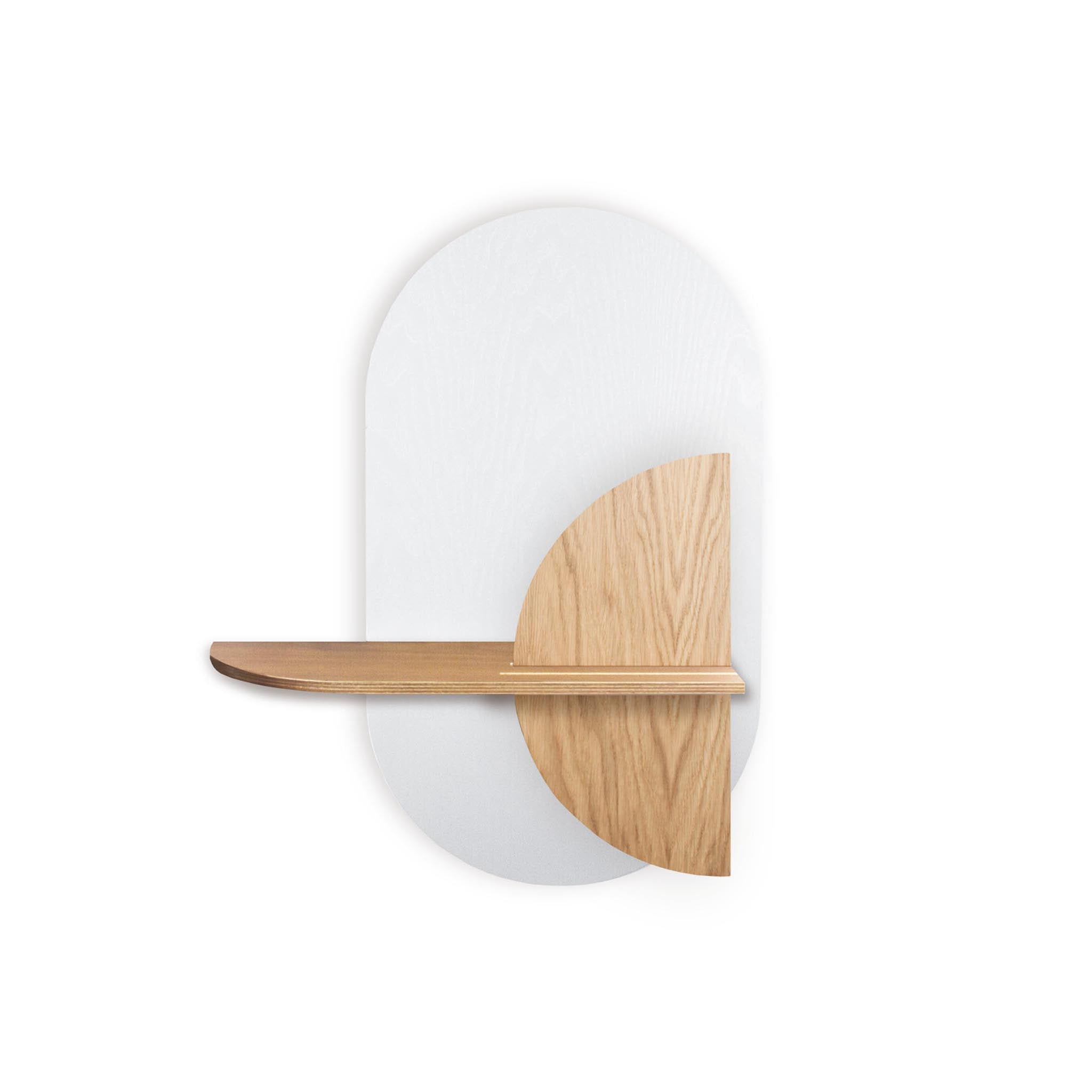 Alba Wall Shelf · White oval