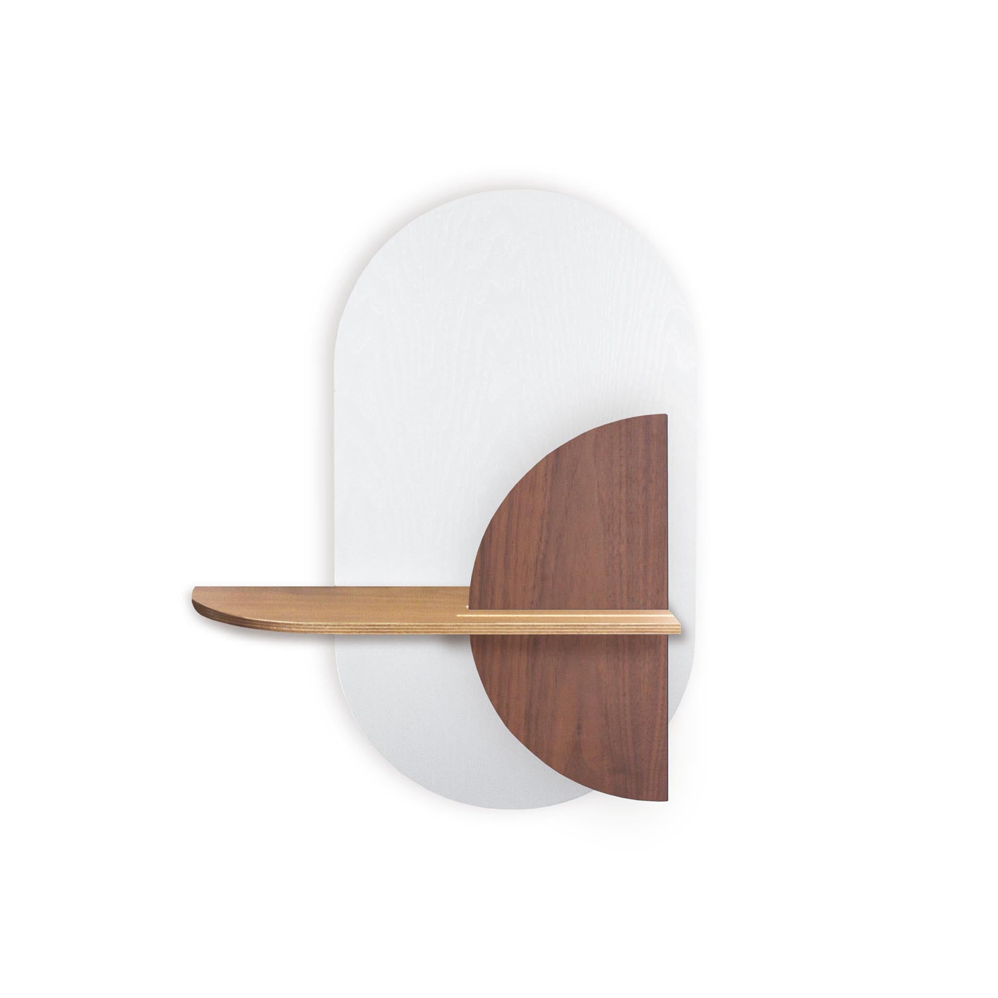 Alba Wall Shelf · White oval