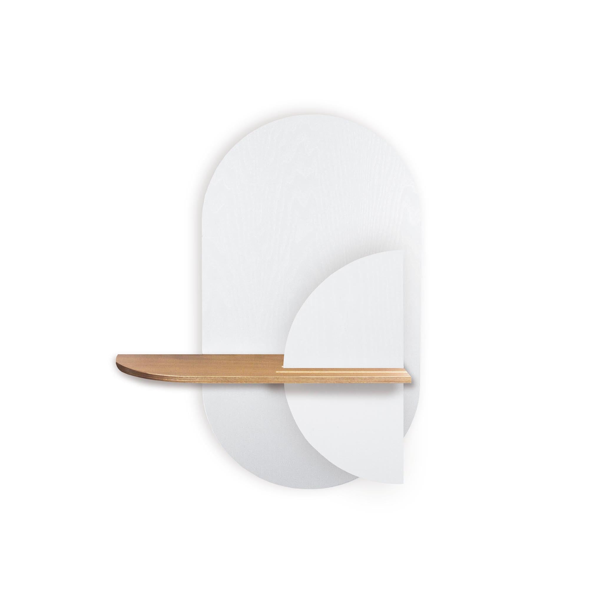 Étagère murale Alba DUO · Ovale blanc