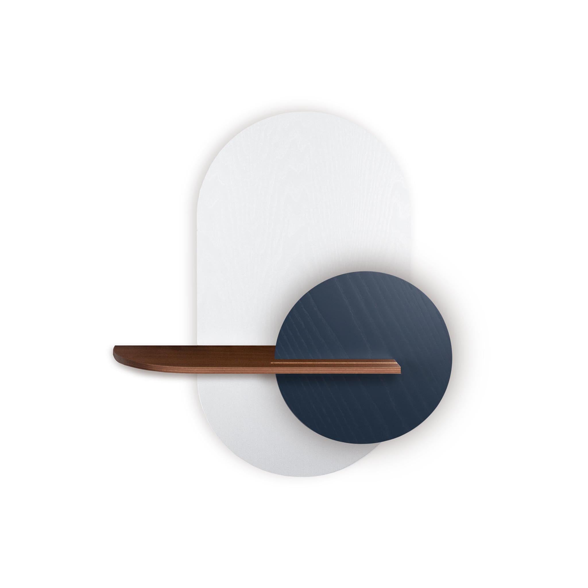 Étagère murale Alba DUO · Ovale blanc