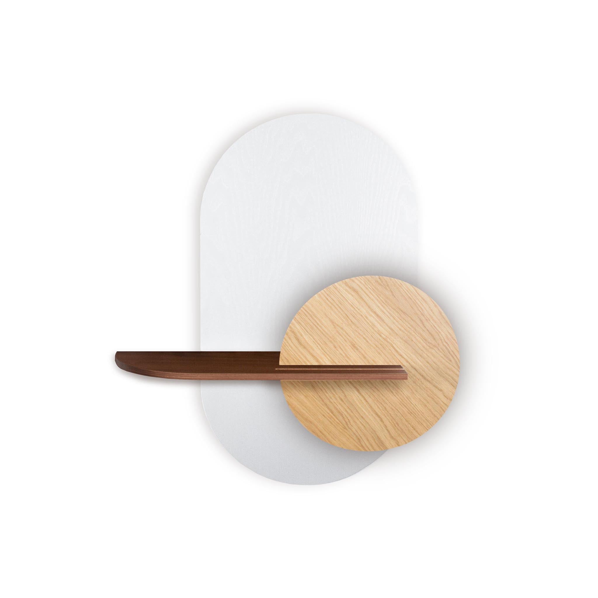 Étagère murale Alba DUO · Ovale blanc