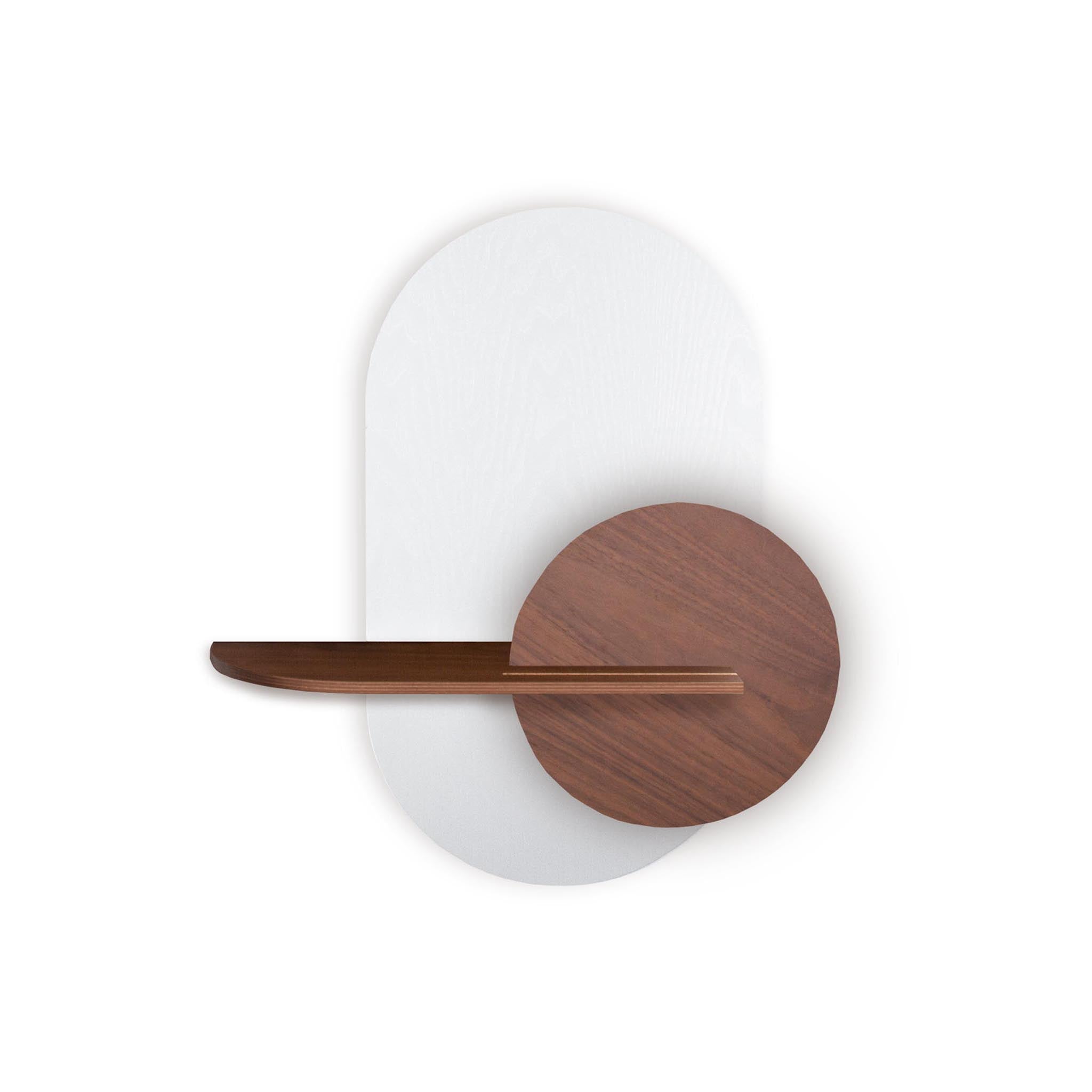 Alba Wall Shelf · White oval