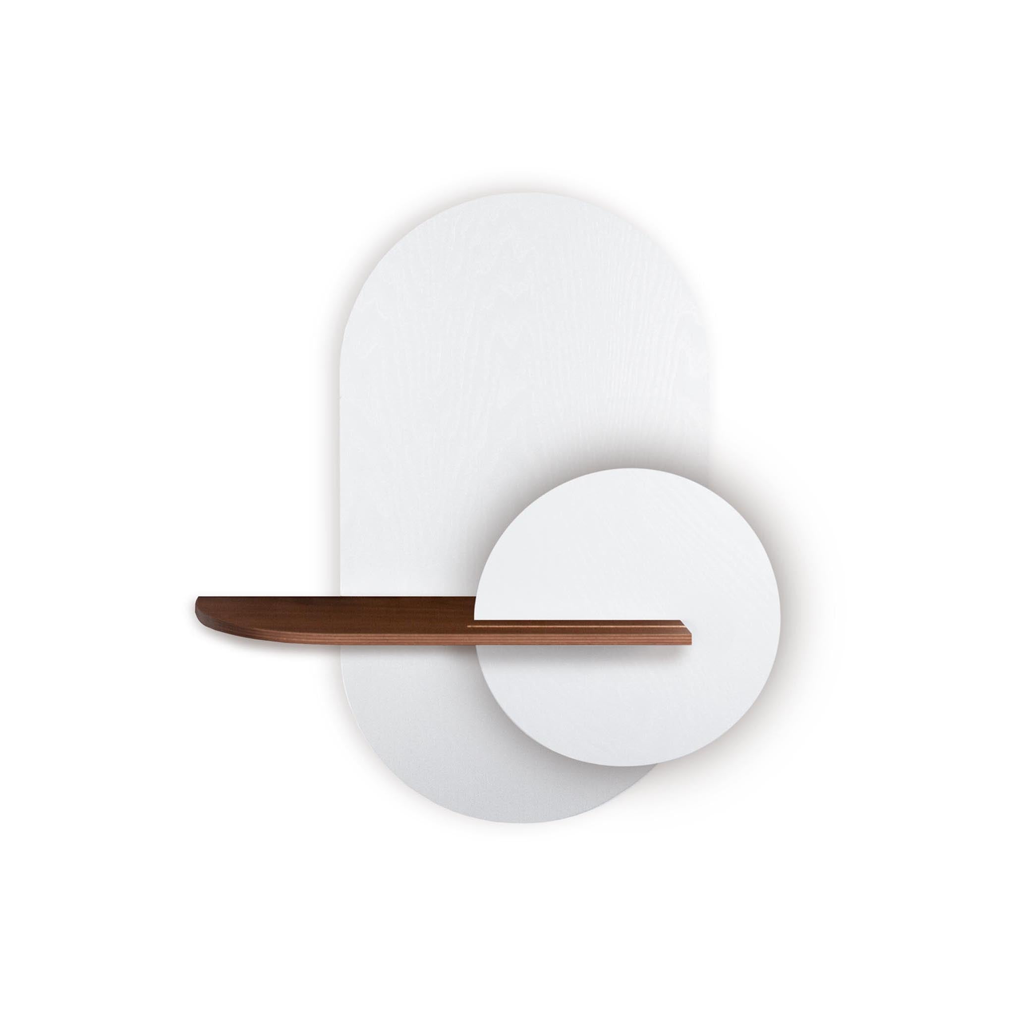 Alba Wall Shelf · White oval