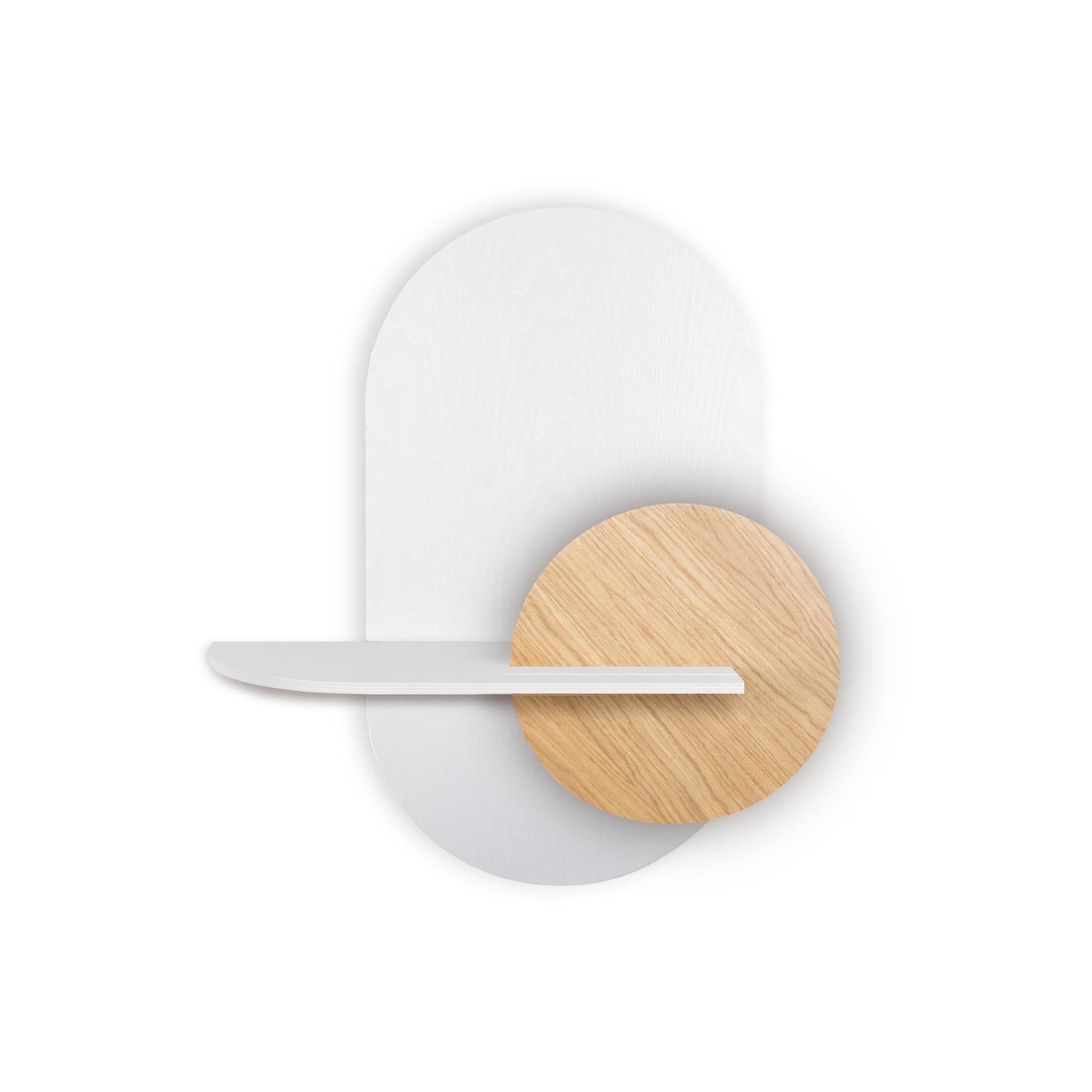 Étagère murale Alba DUO · Ovale blanc