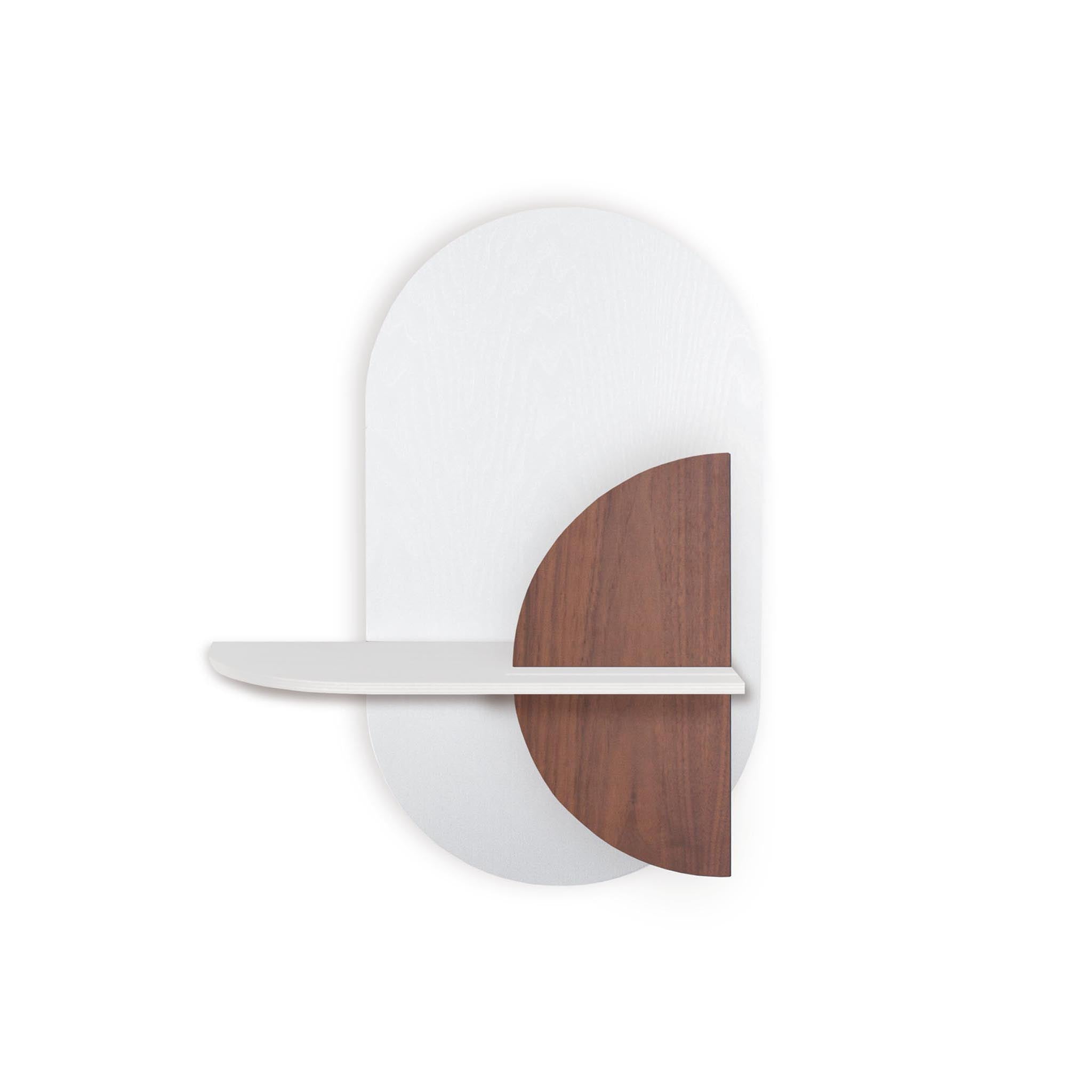 Étagère murale Alba DUO · Ovale blanc