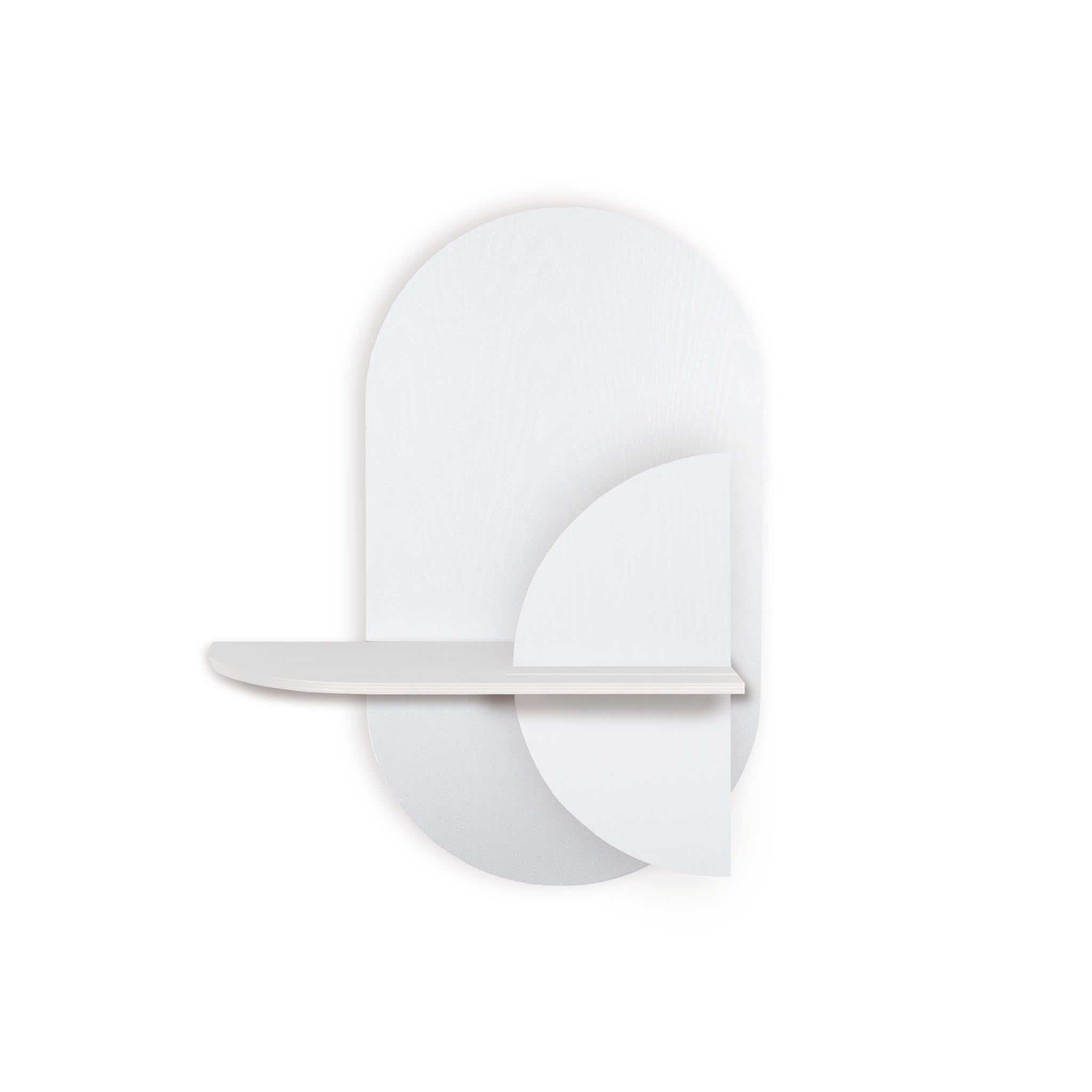 Étagère murale Alba DUO · Ovale blanc
